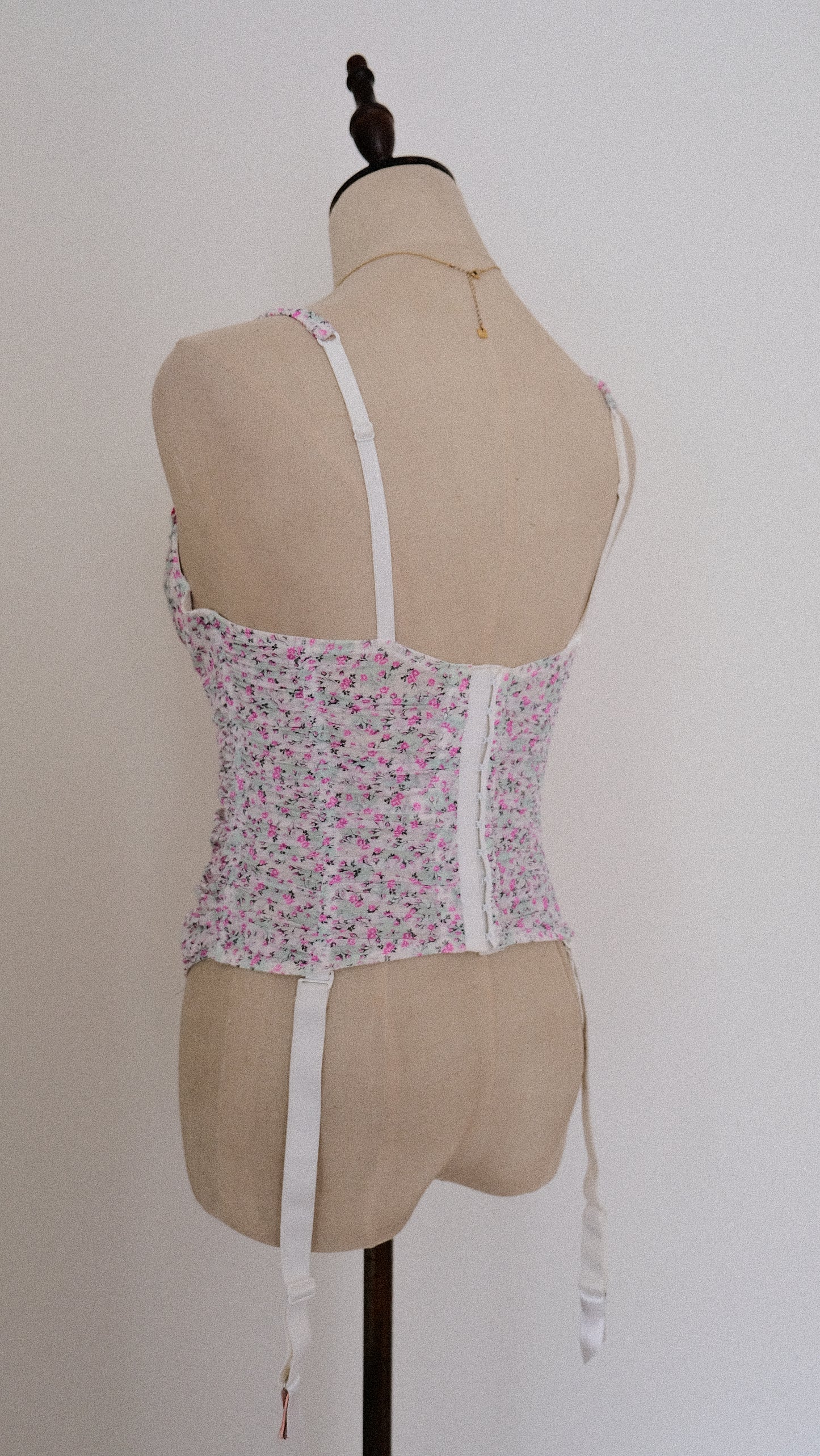 Chantal Thomass Floral Ruffle corset (75B/34B)