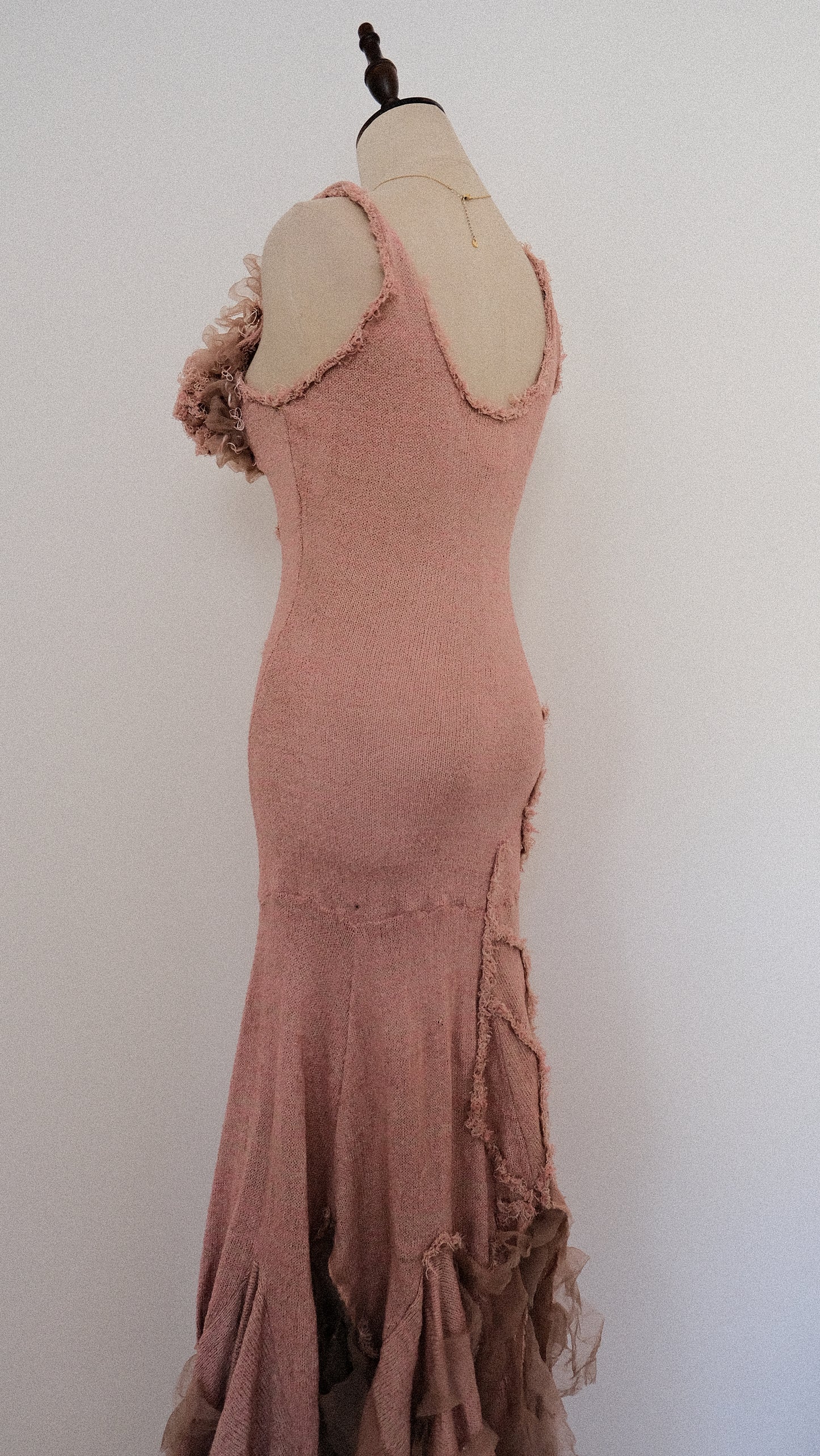 Princess puffy blush dress (M)