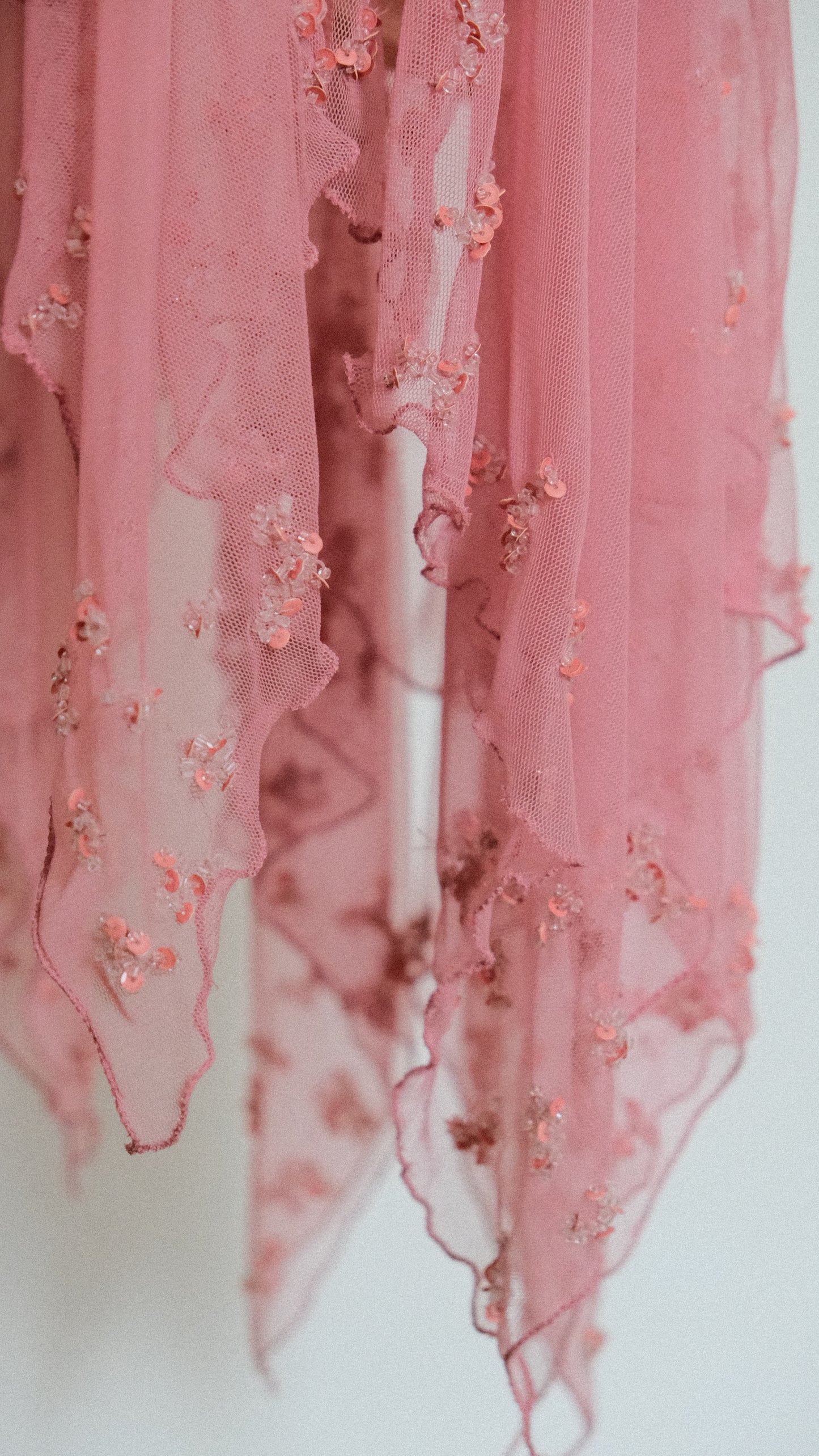 Blush fairy flutter dress (M/L, L)