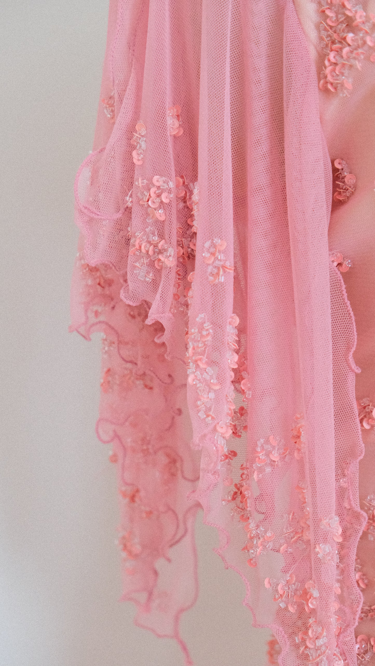Blush fairy flutter dress (M/L, L)