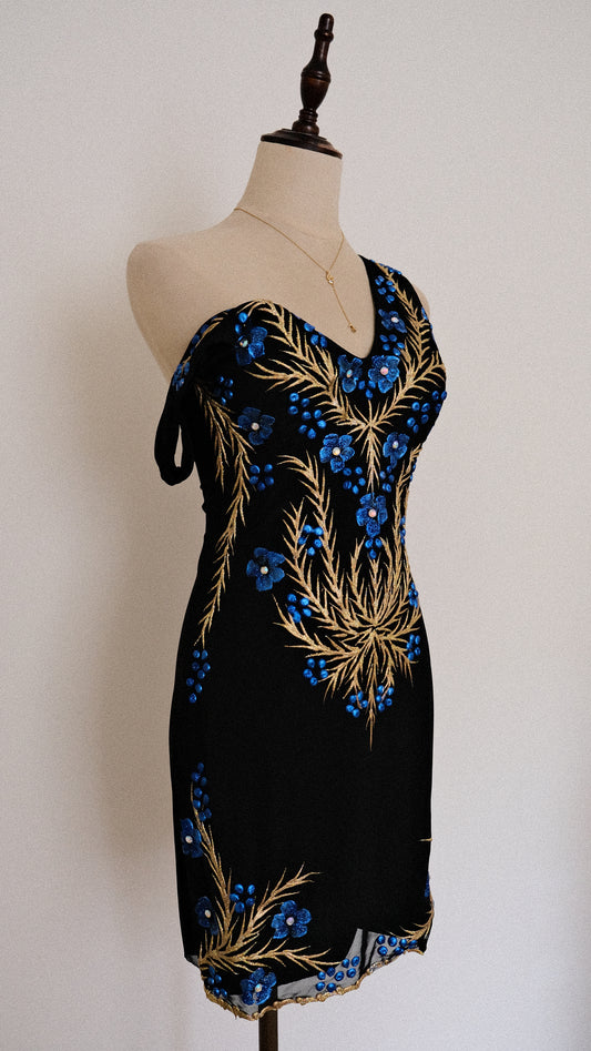 Forget-me-not mini dress (S/M)