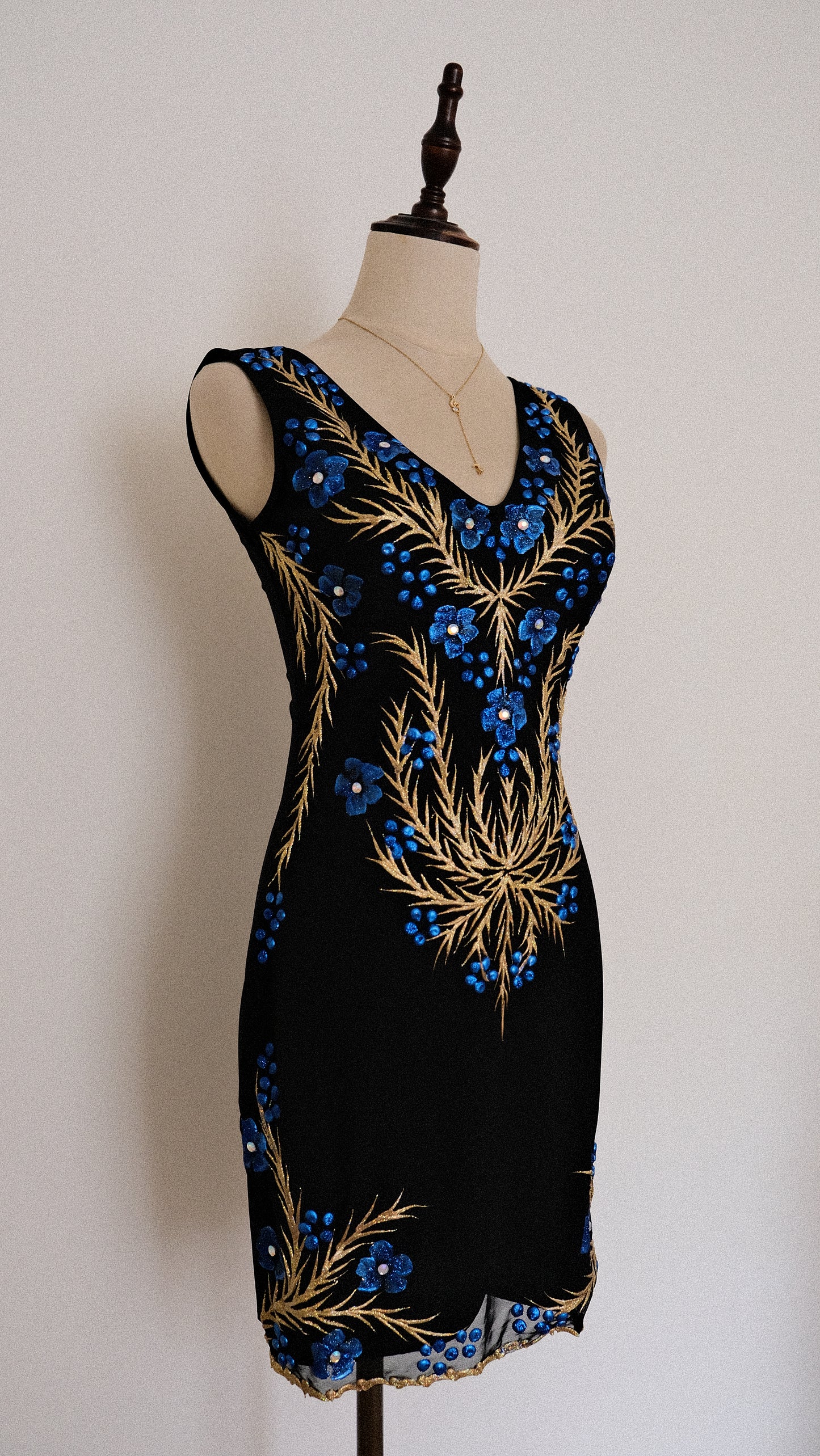 Forget-me-not mini dress (S/M)