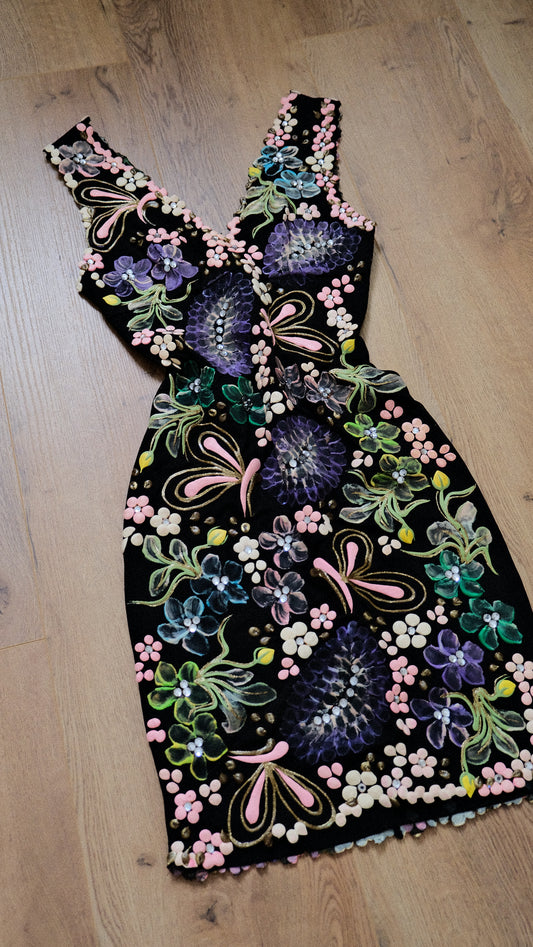 Fleur Noir dress (M-L)