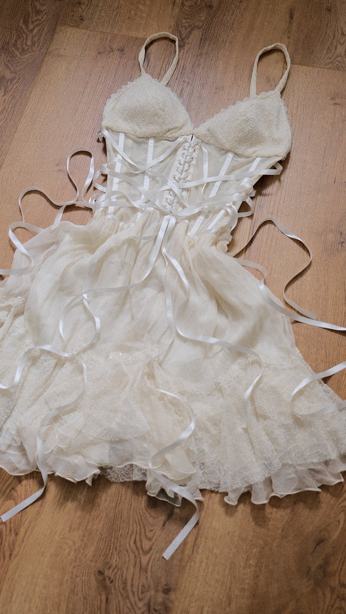 Delicate Bridal Fantasy dress (S/M, M)