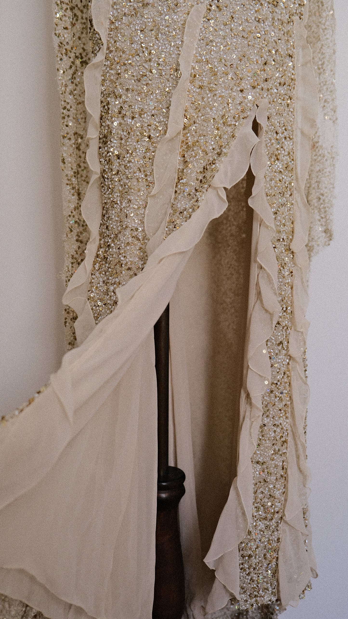 Washed ashore vintage mermaid gown (XS/S, S)