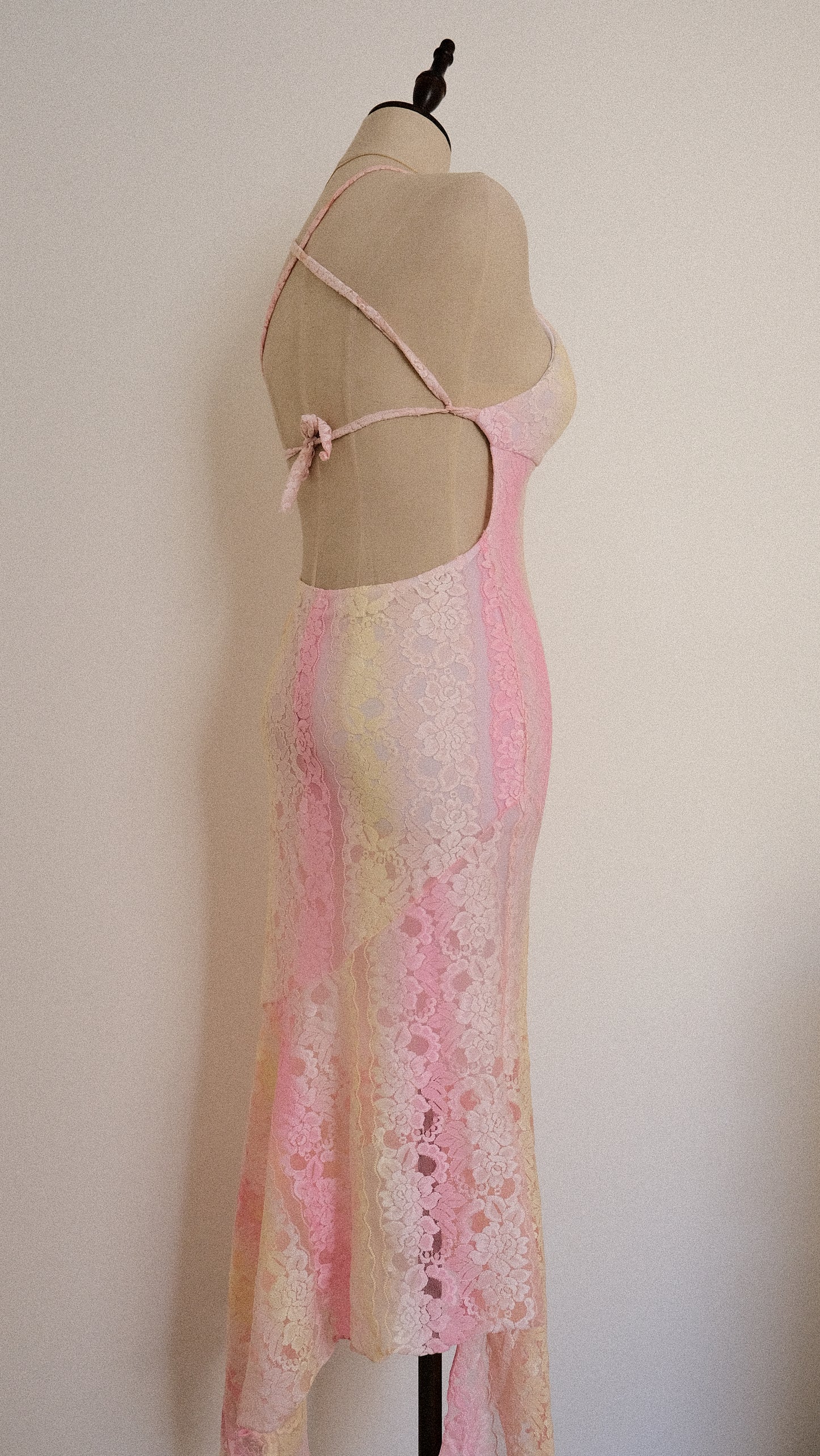 Peachy pink bustier dress (S-M)