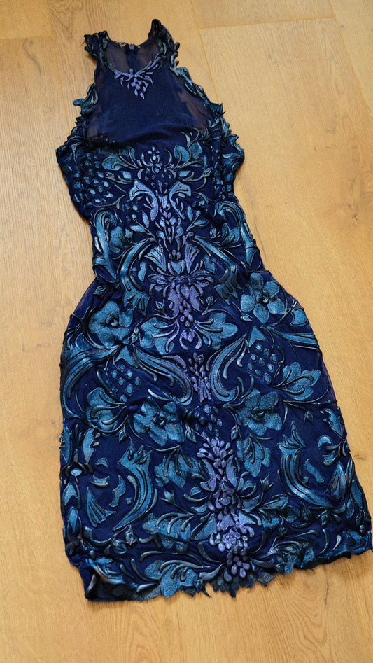 Ema Savahl royal blue mini dress (S, S/M, M)