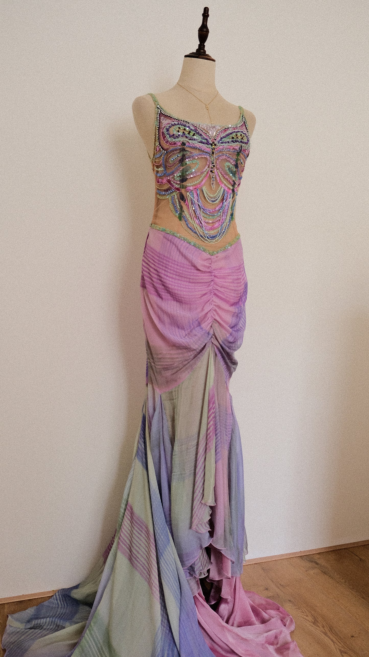 Butterfly evening gown (M)