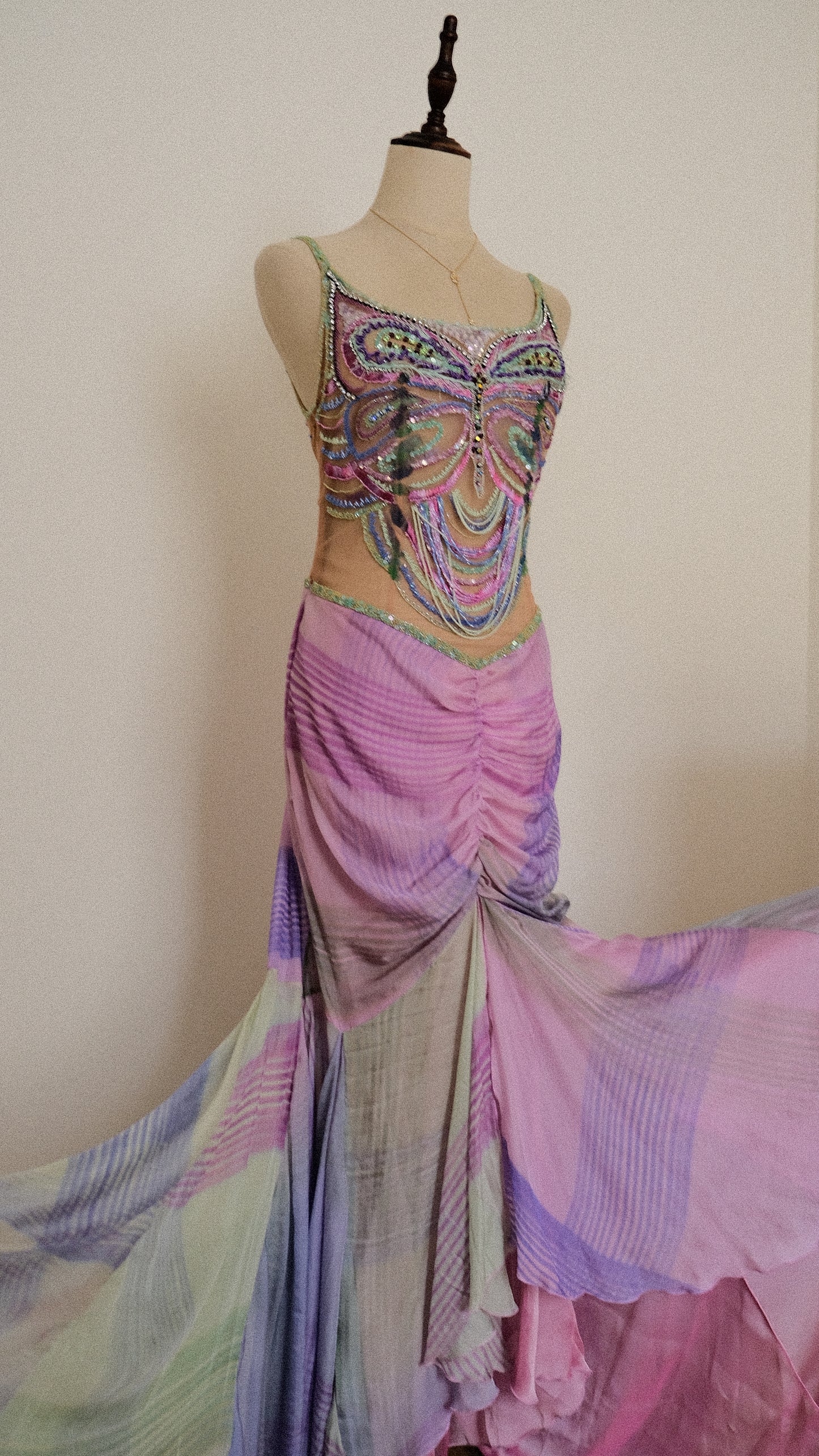 Butterfly evening gown (M)