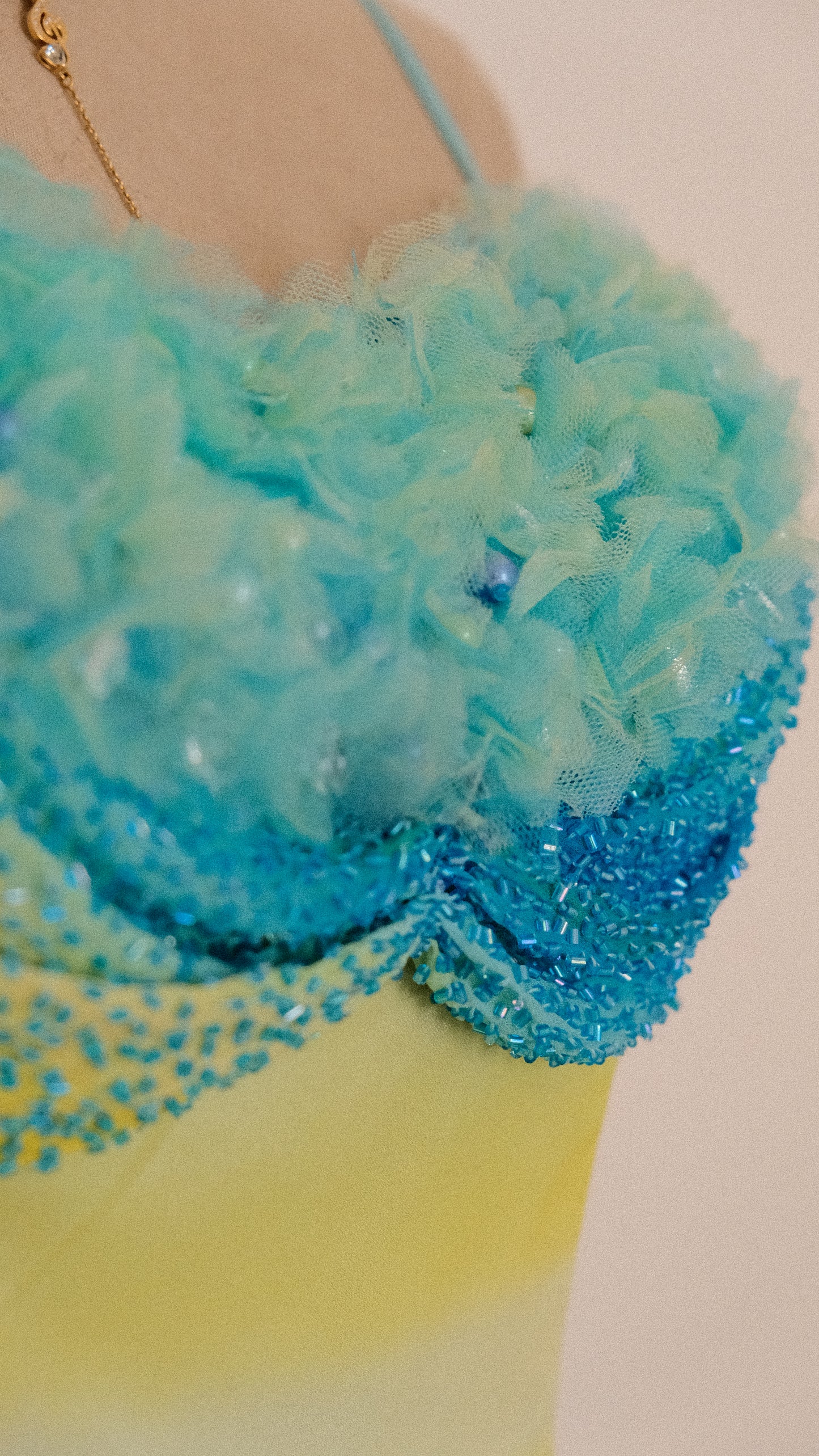 Ocean breeze cloud bustier dress (S, S/M)