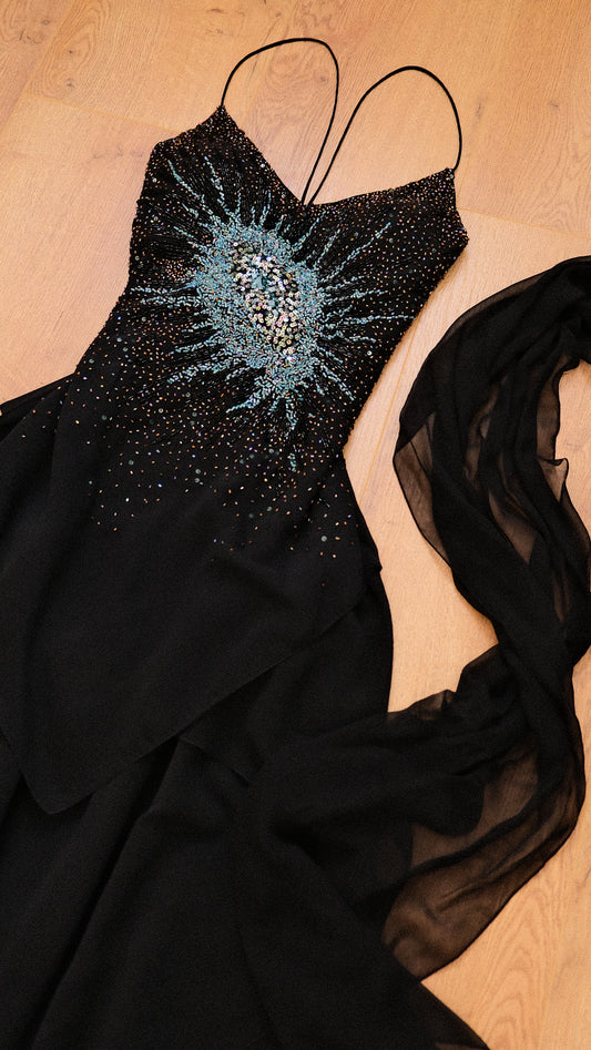 Cosmic sparkle dress (S/M, M)