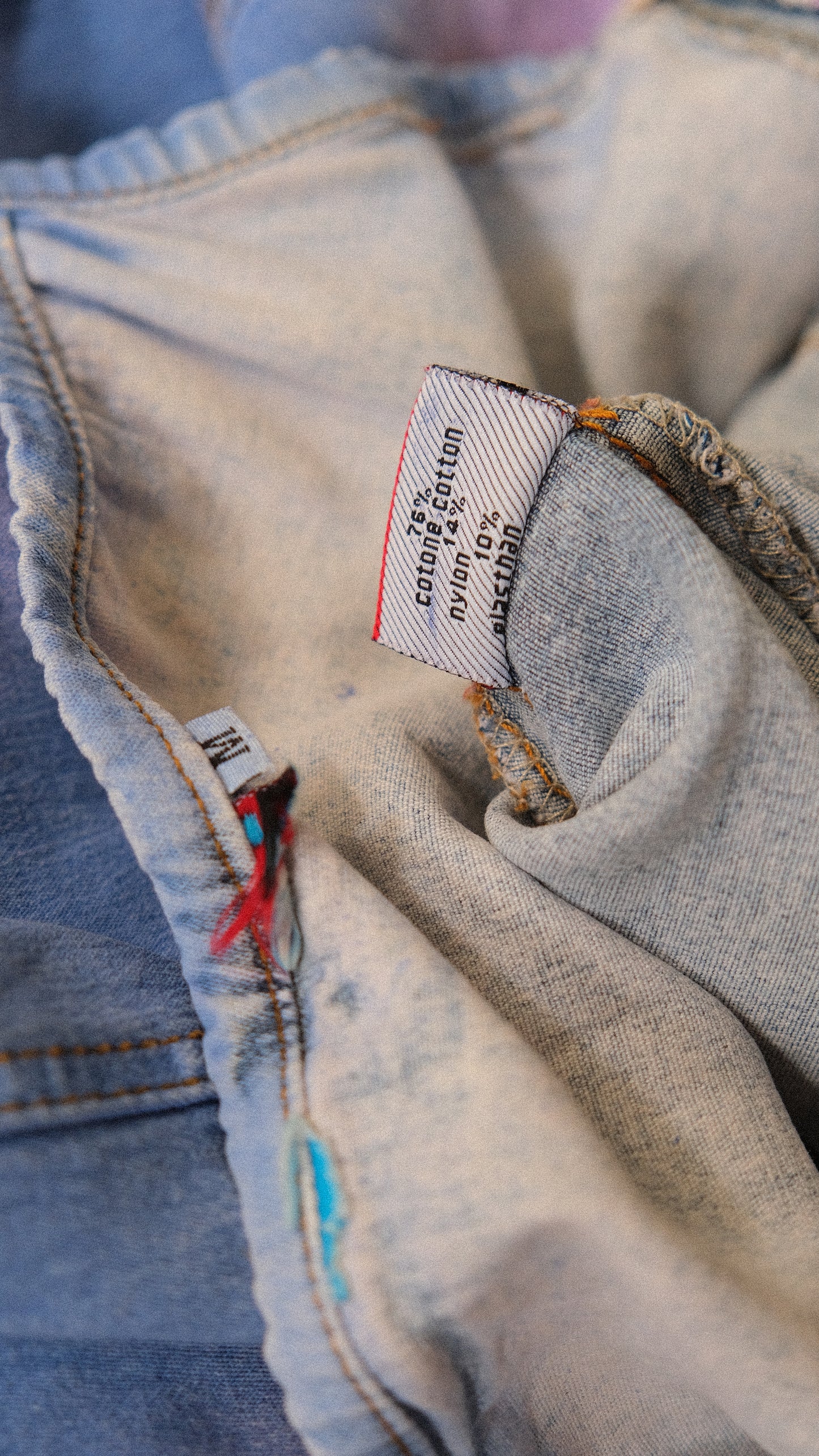 Vintage denim mermaid dress (M)