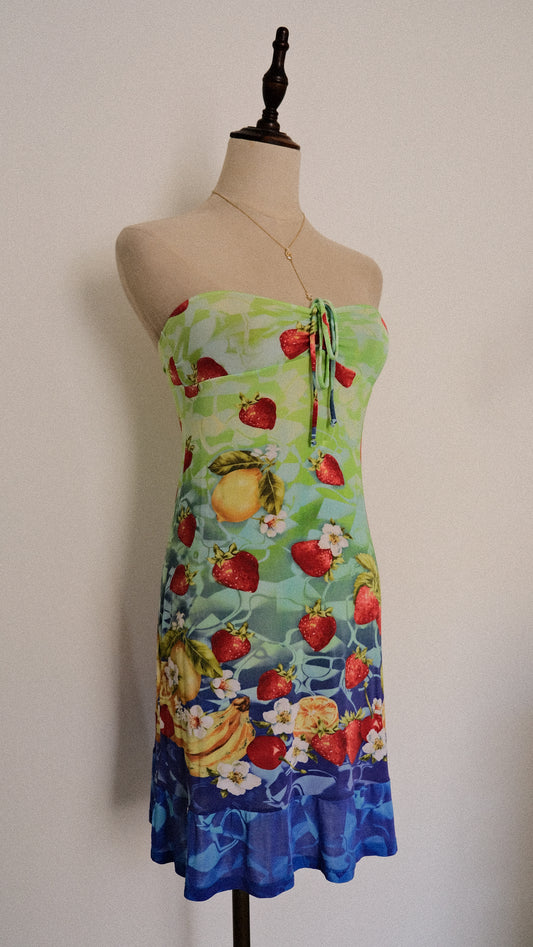 Dolce and Gabbana beachwear Fruity y2k dress (S)