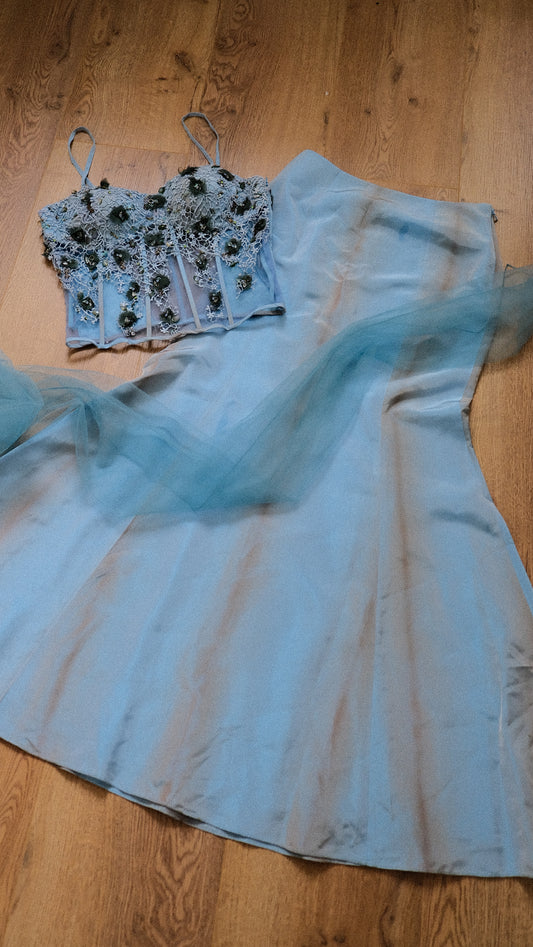 Blue siren bustier (M)