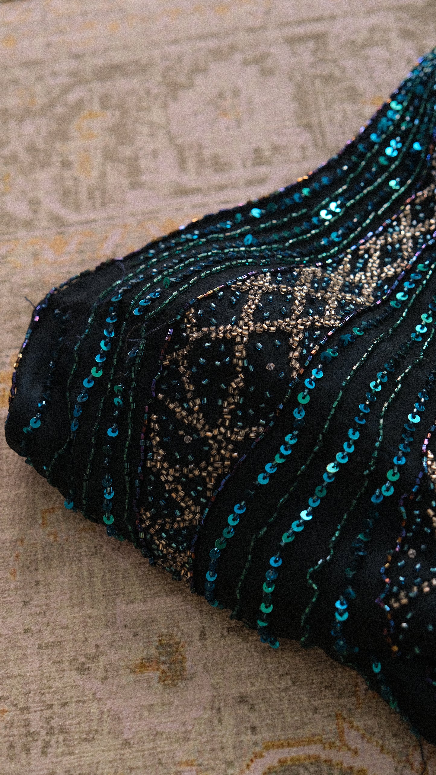 Vintage mermaidcore dress (L-XL)