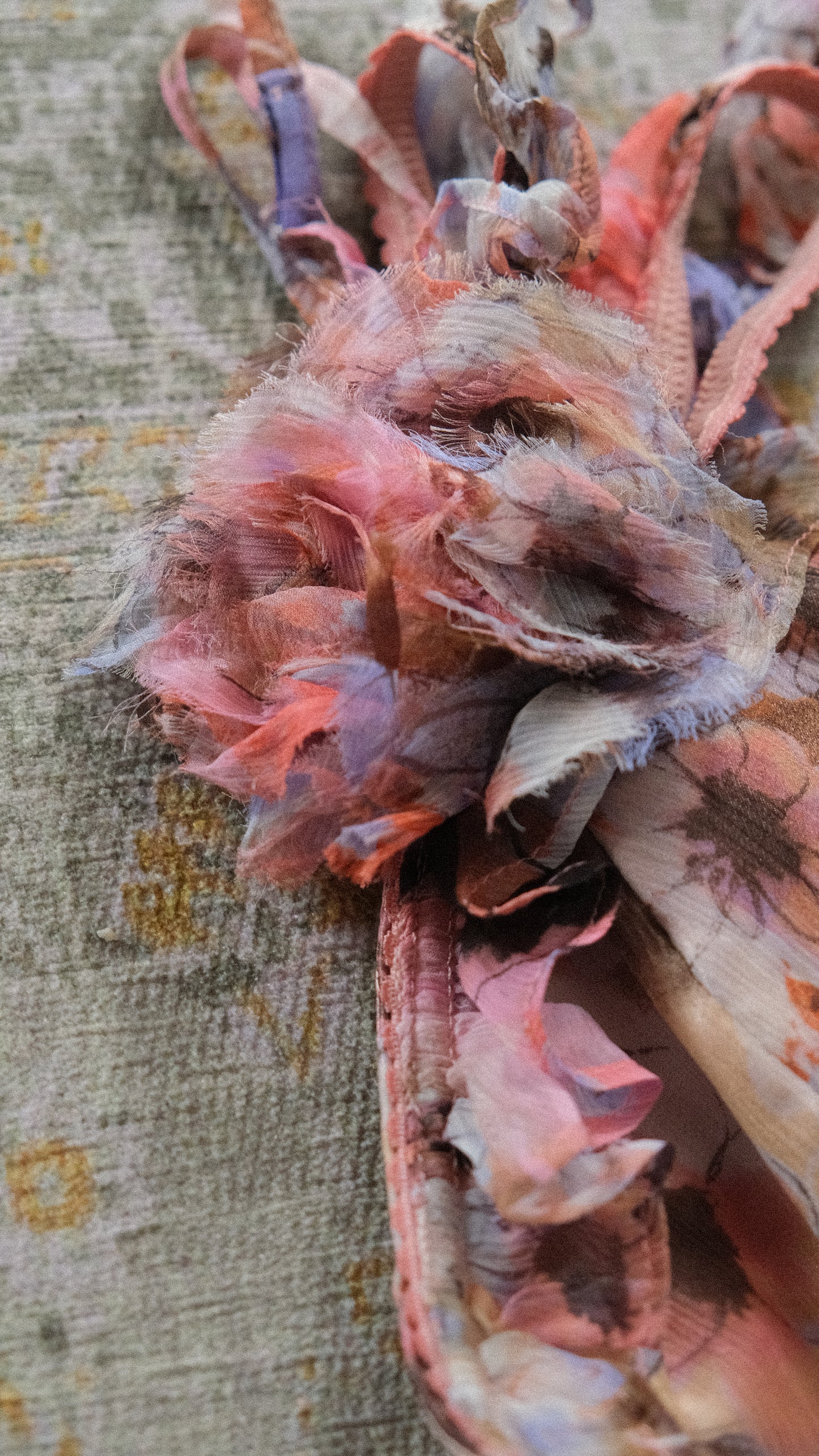 Vintage French sheer floral bustier dress (M)