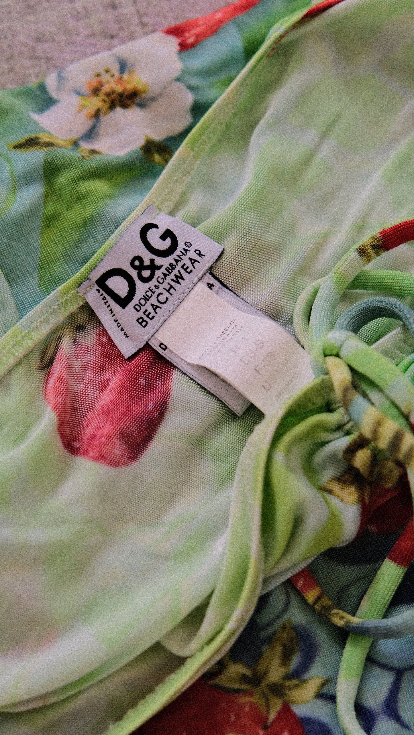 Dolce and Gabbana beachwear Fruity y2k dress (S)