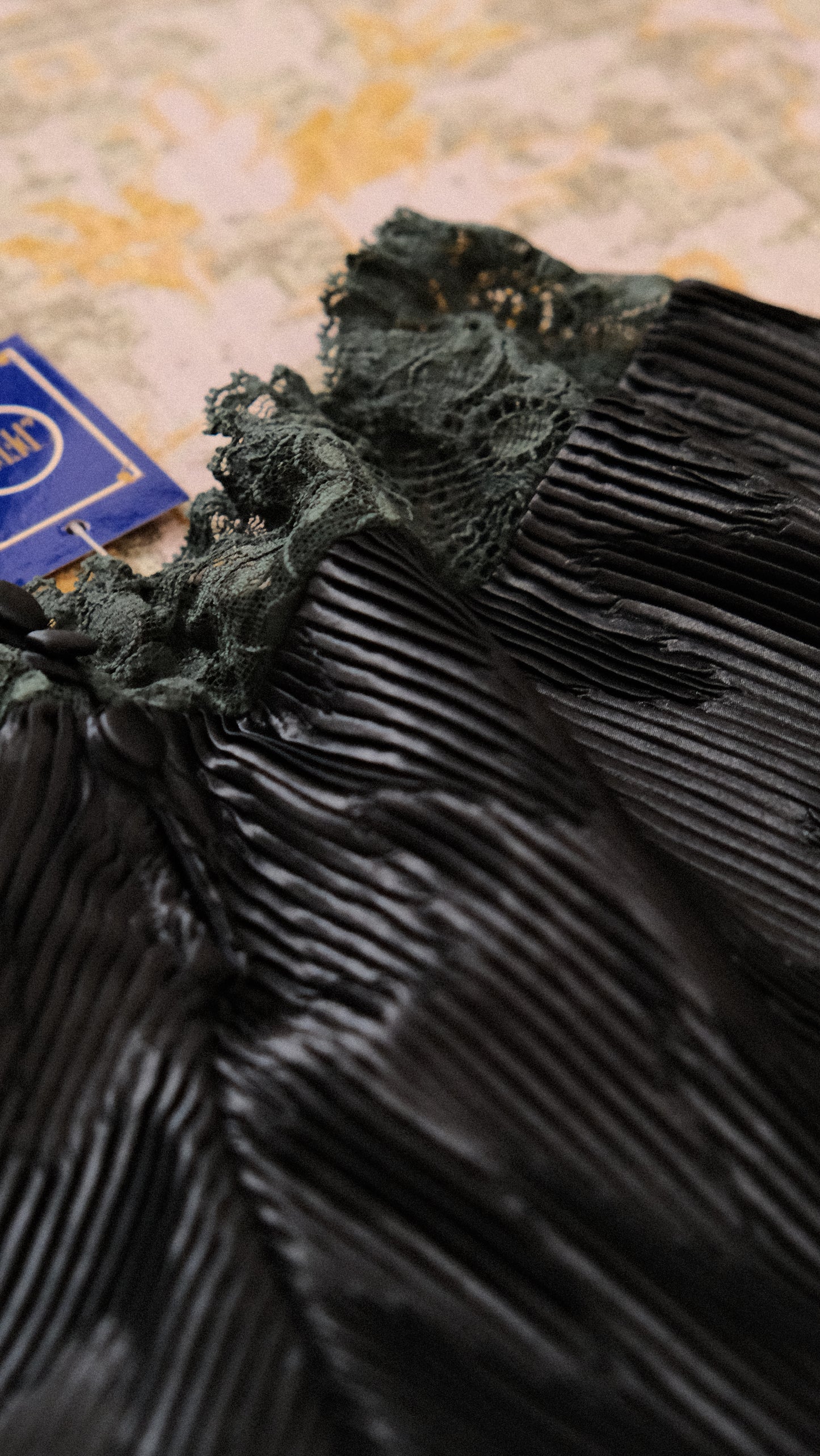 La Perla pleated kaki green set (L)