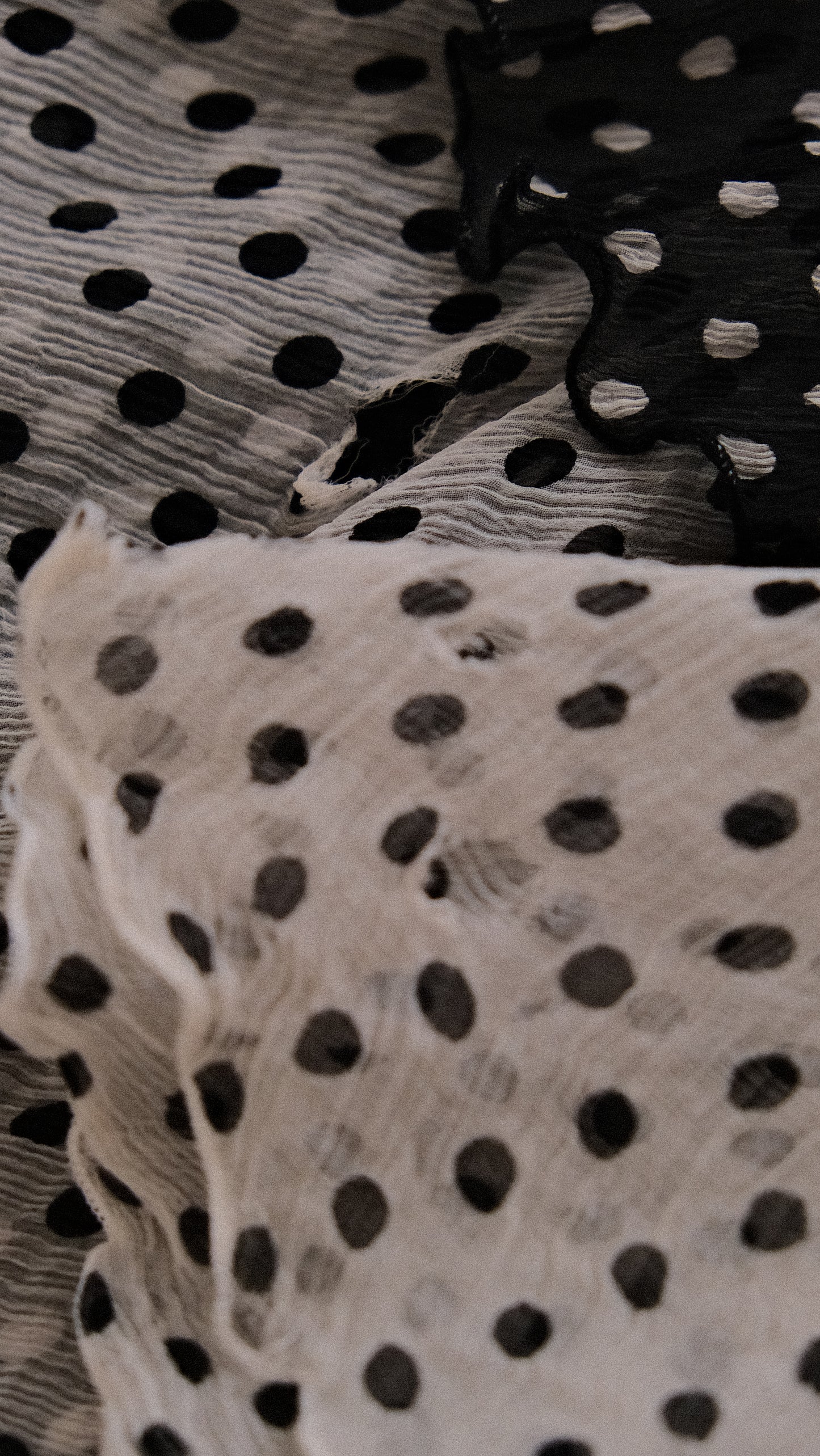 Cascading Polkadot dress (S)