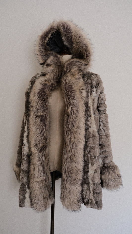 Faux Fur Autumn jacket (S-M)