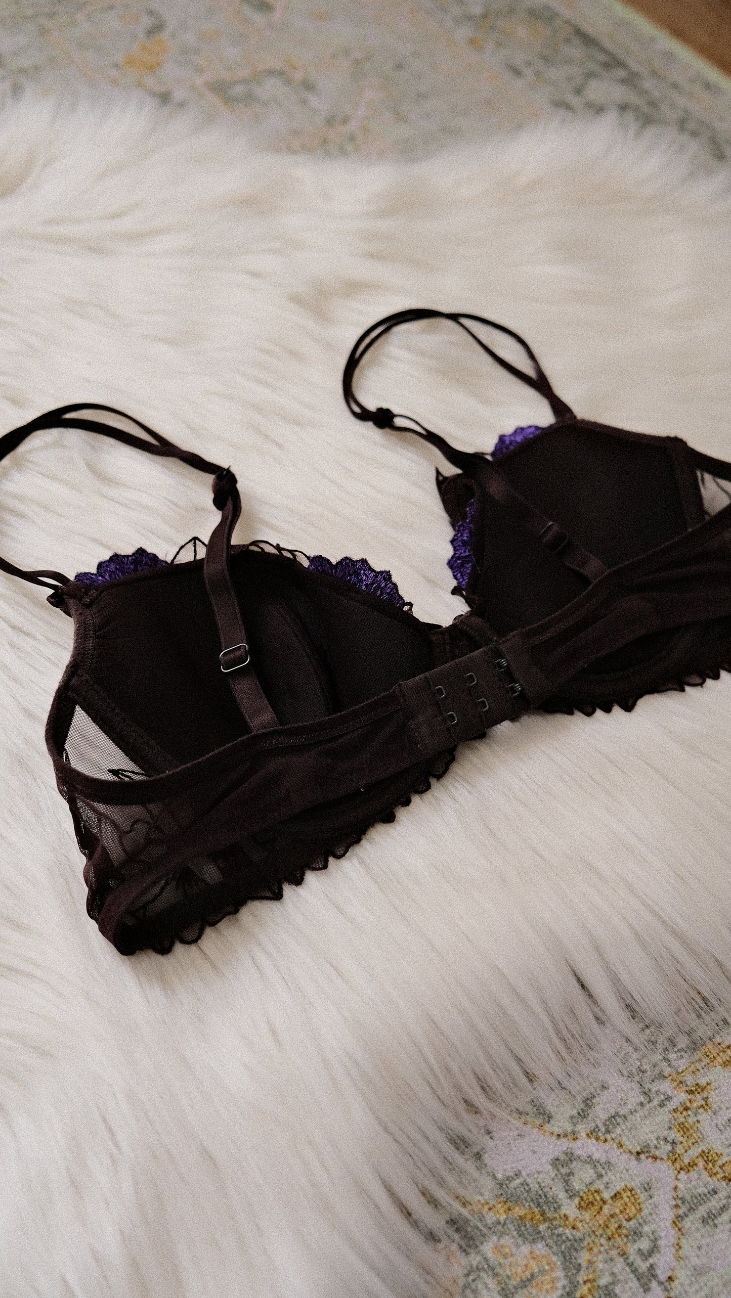 Vintage French Floral bra (75/34, B/C)
