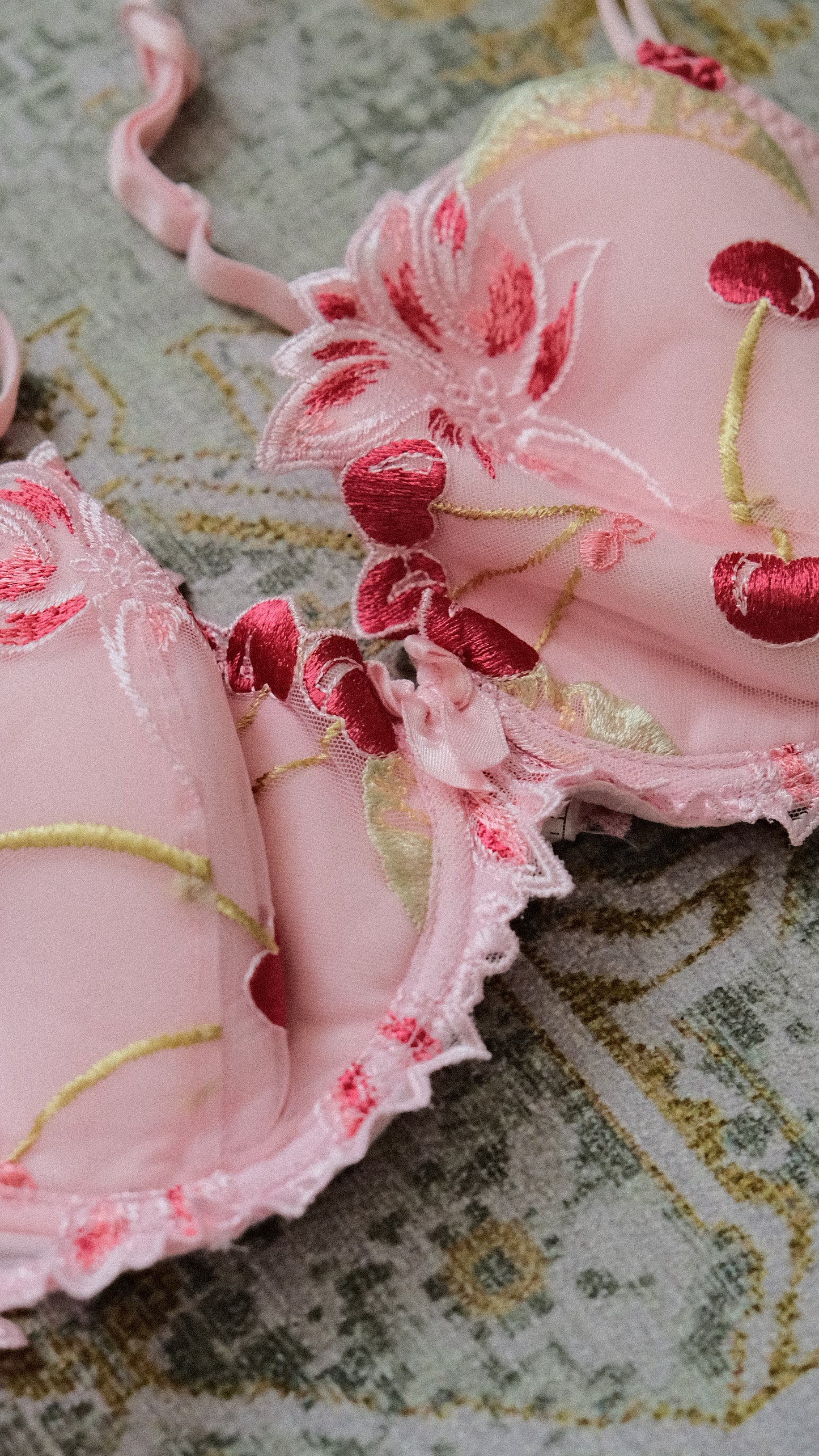 Cherry Pink French bra (34C/75C)