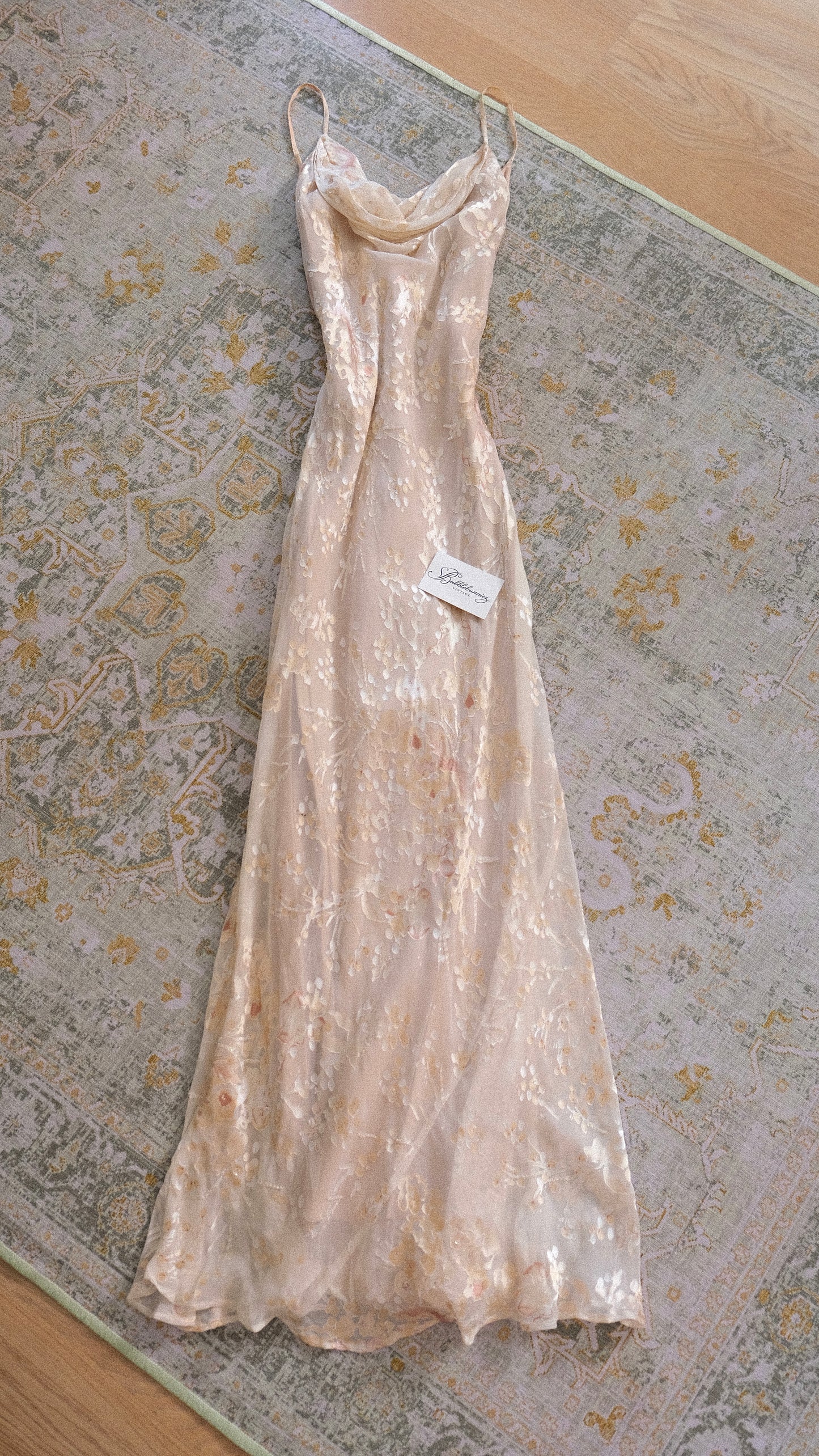Vintage Monsoon ivory dress (M-L)