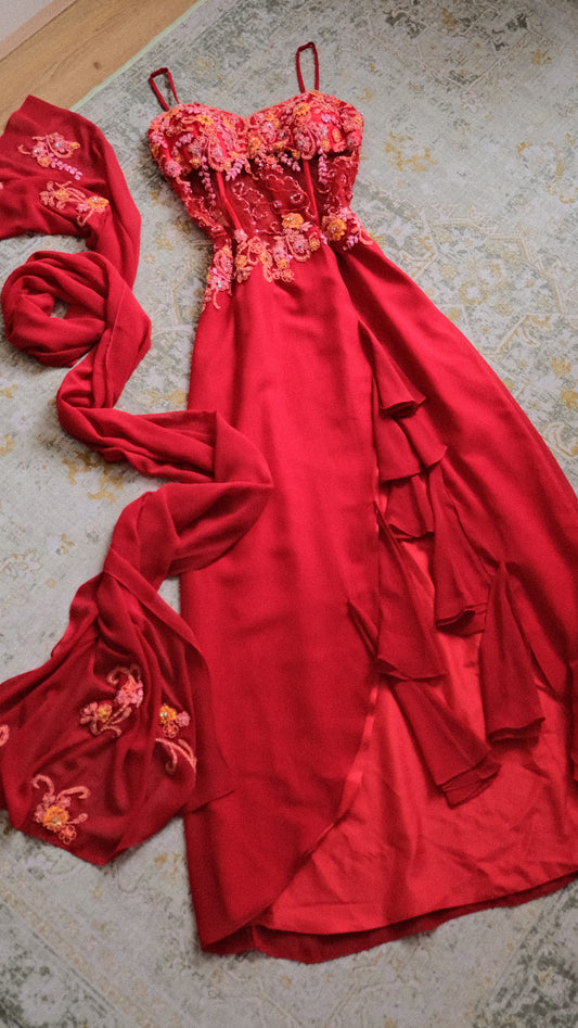 Rouge Serenade dress (S/M, M)