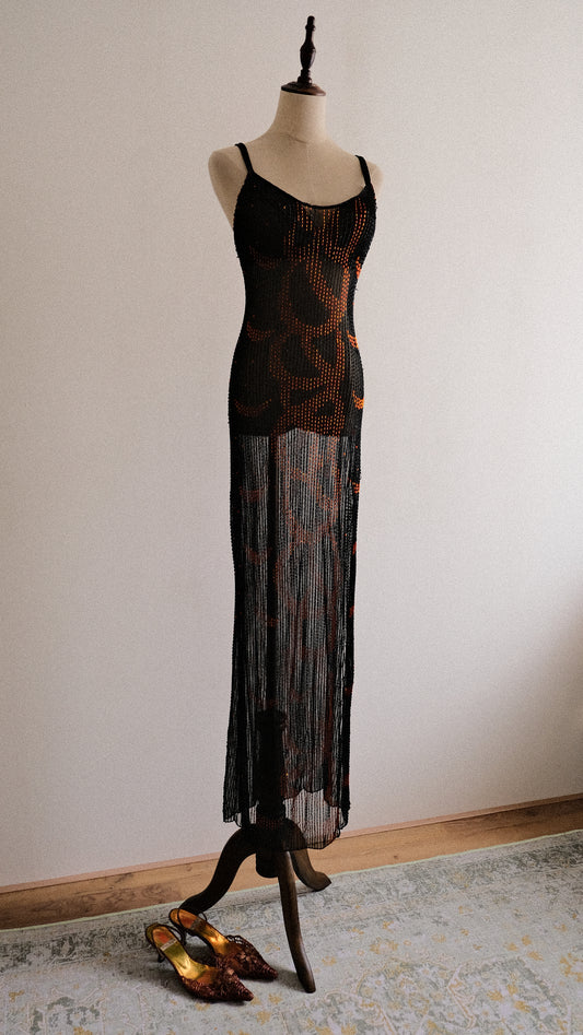 Italian sheer Ember dress (S)