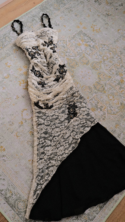 Moonlit Masquerade evening dress (S, S/M)