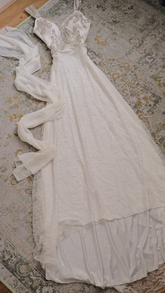 Ice princess wedding dress (M/L, L)