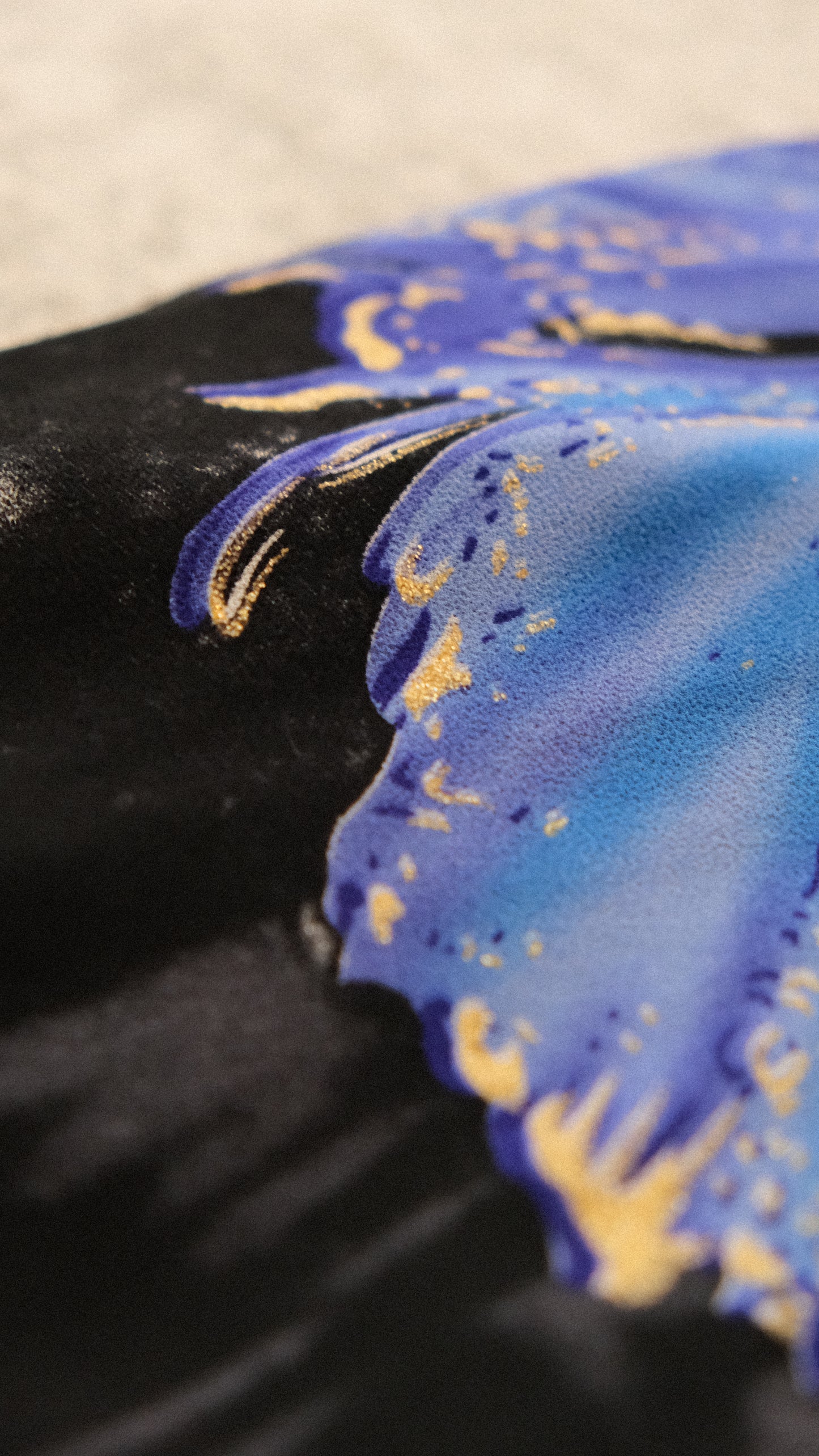 Deep-sea Floral dress (M, M/L)