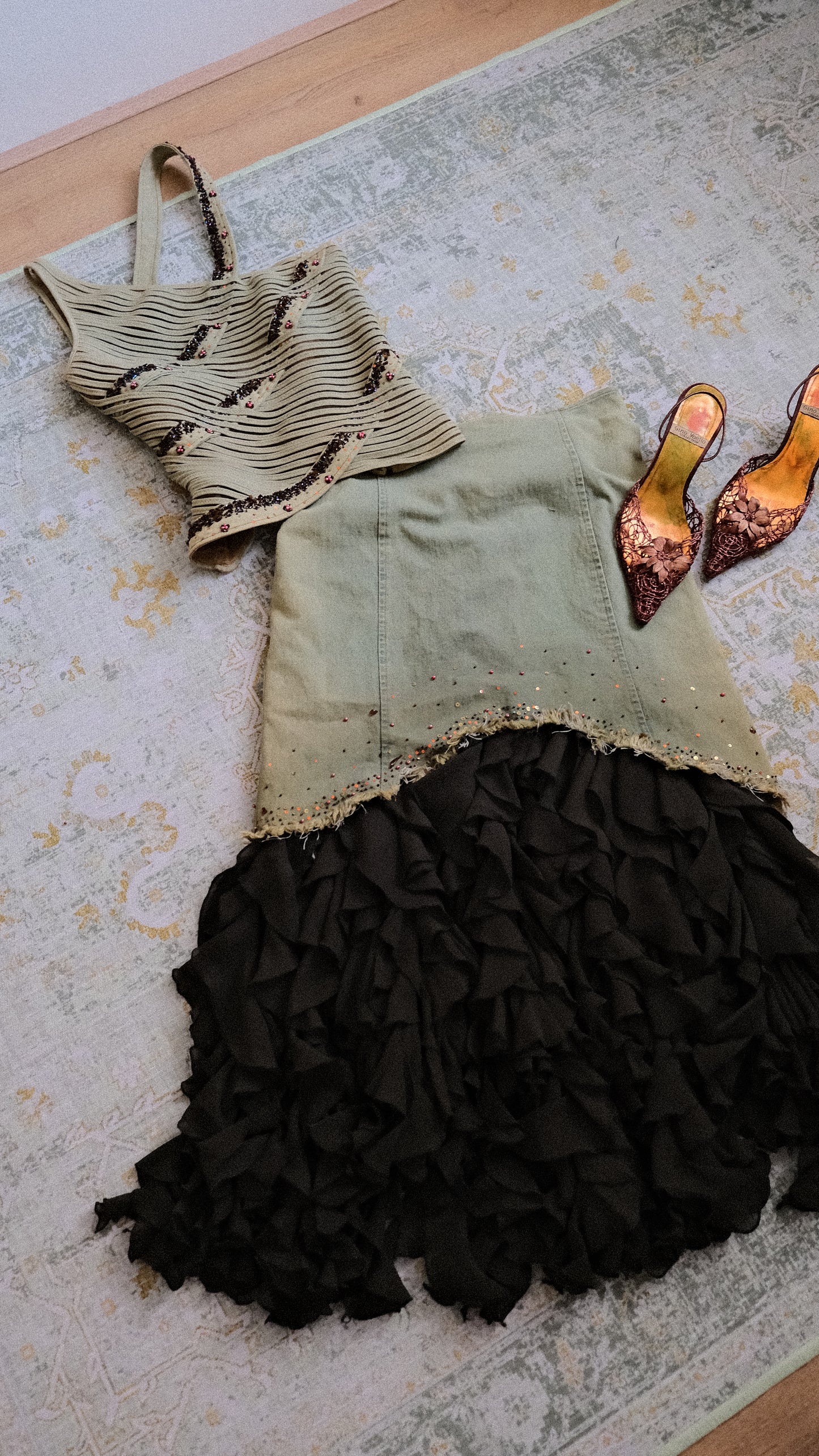 Vintage Denim 2 piece set (M)