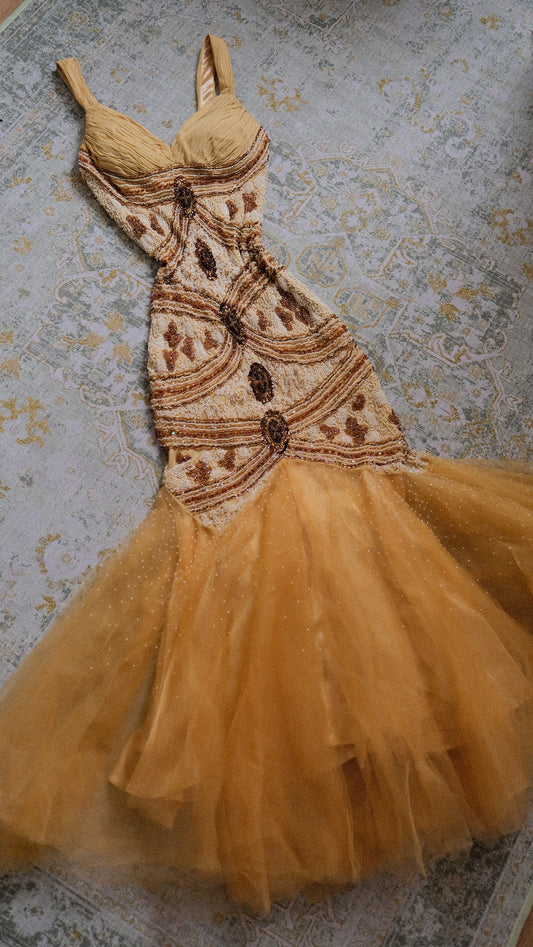 The sunset majesty evening dress (S/M)