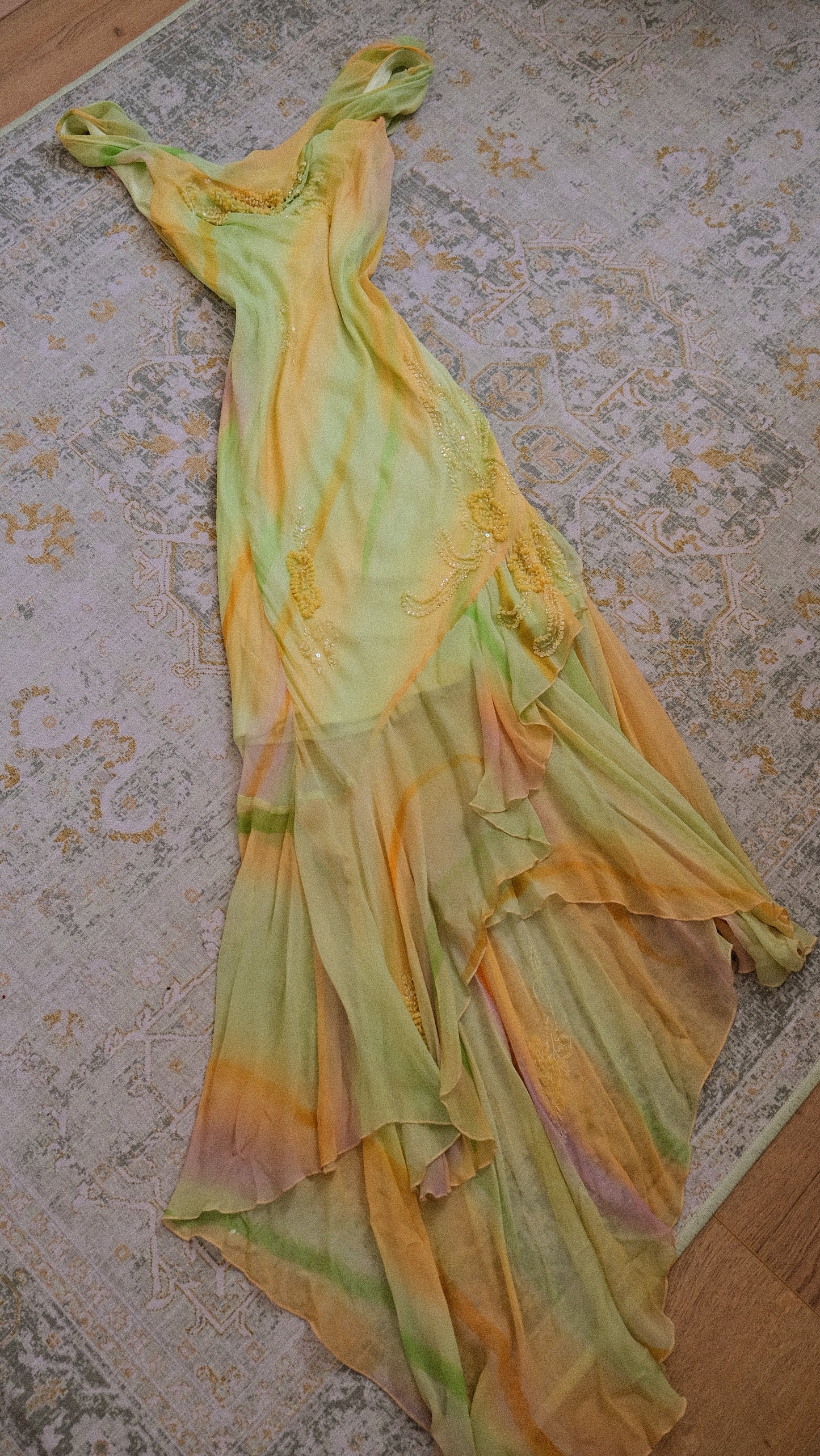 Lemonade sunset dress (M, M/L)