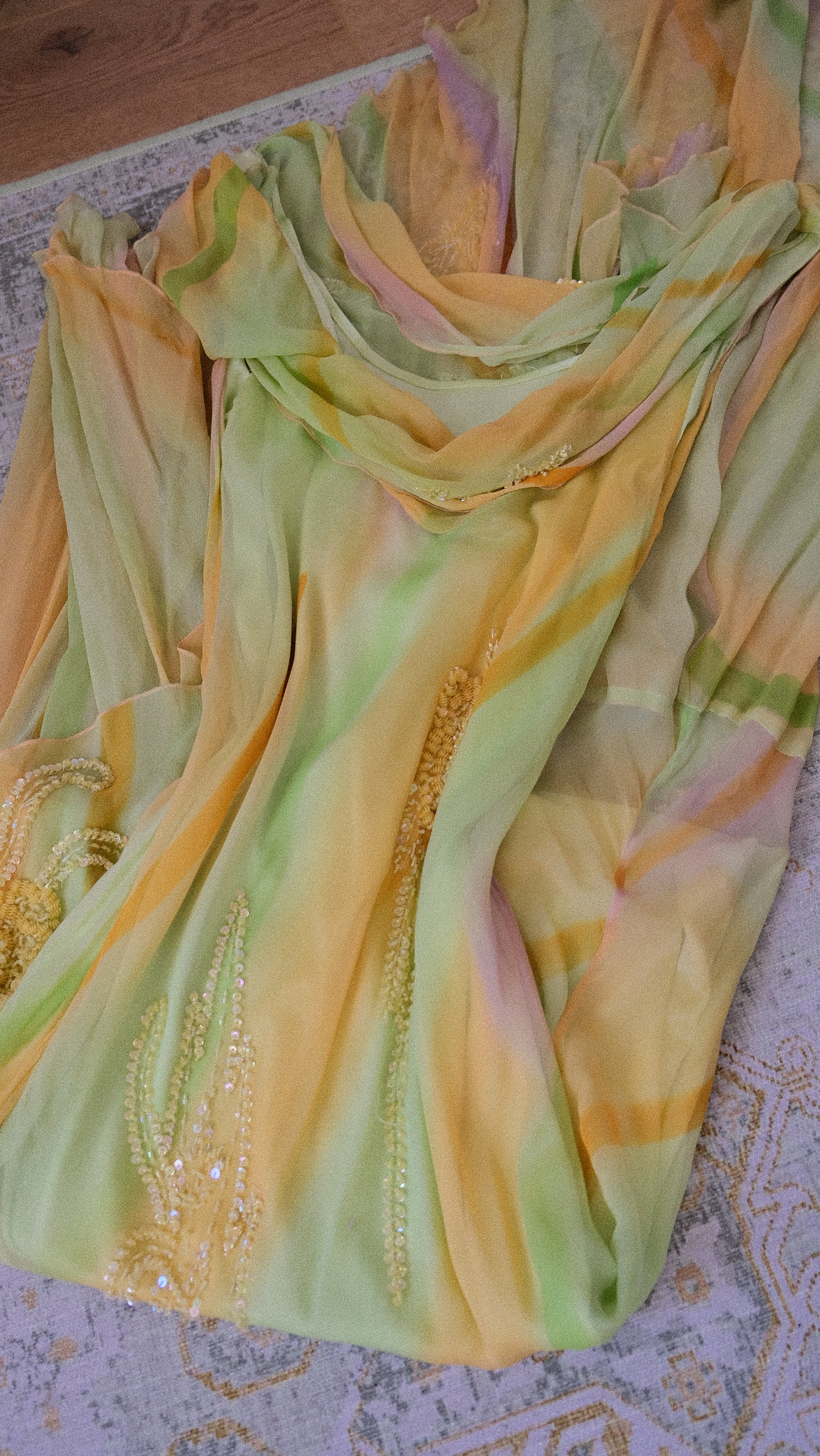 Lemonade sunset dress (M, M/L)