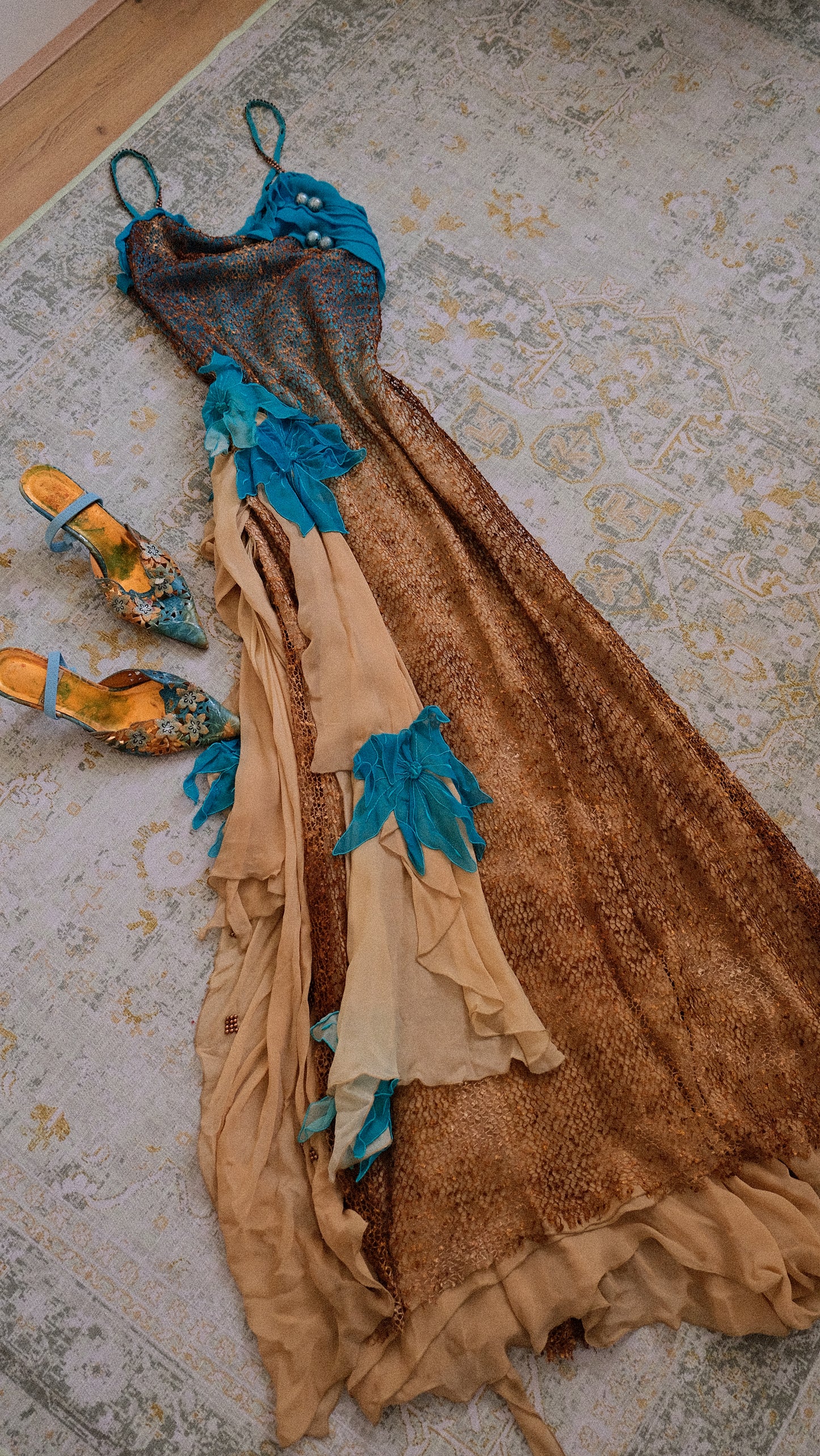 The washed ashore mermaid dress (XS/S, S)