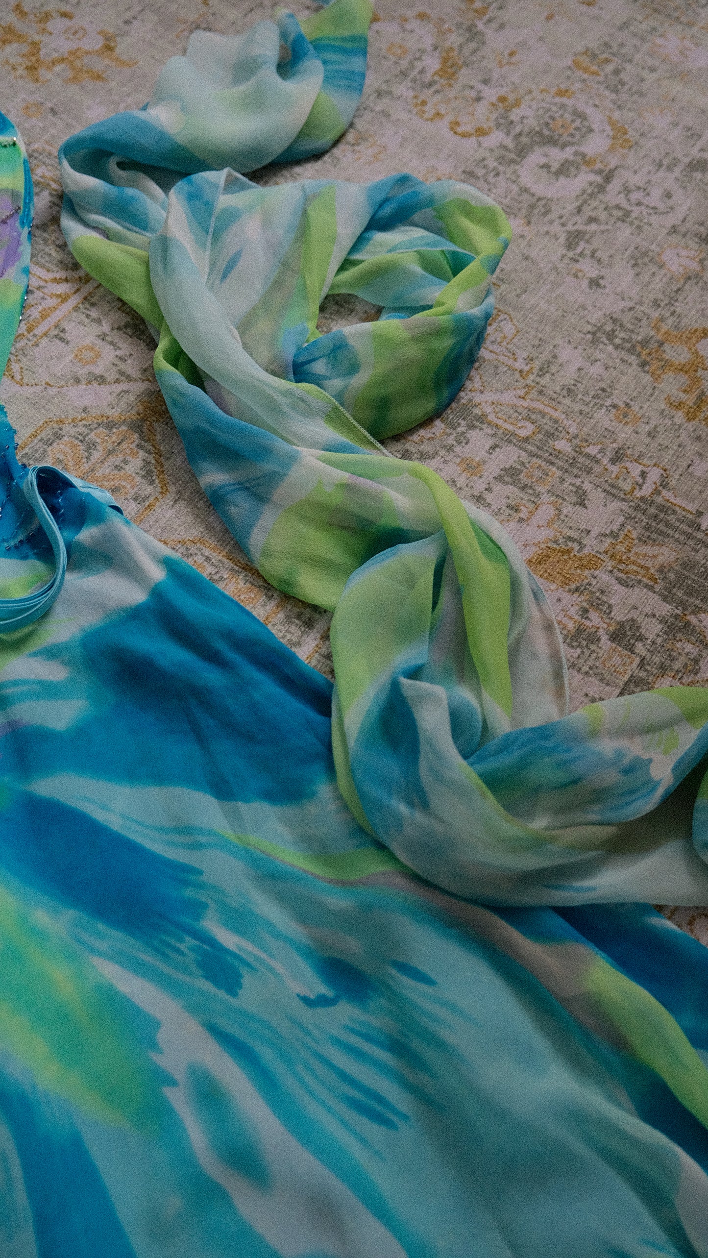 Oceanic Wave evening dress (M)