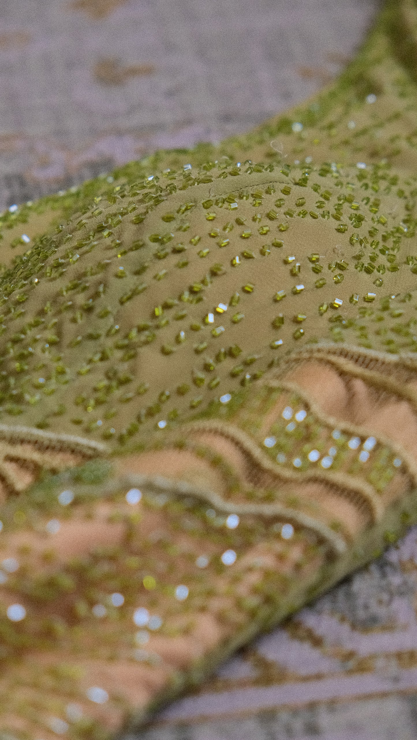 Olive green halterdress (M/L)