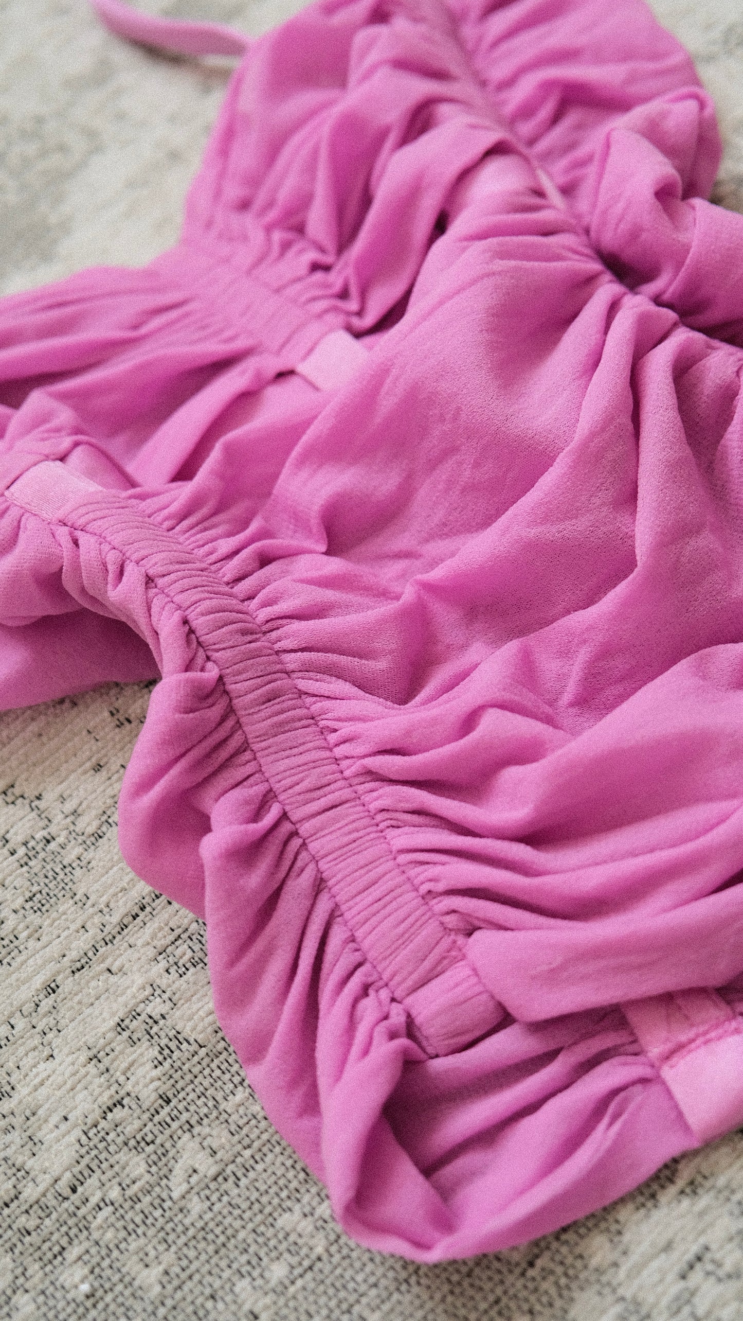 La Perla Magenta ruffle top (XS/S)