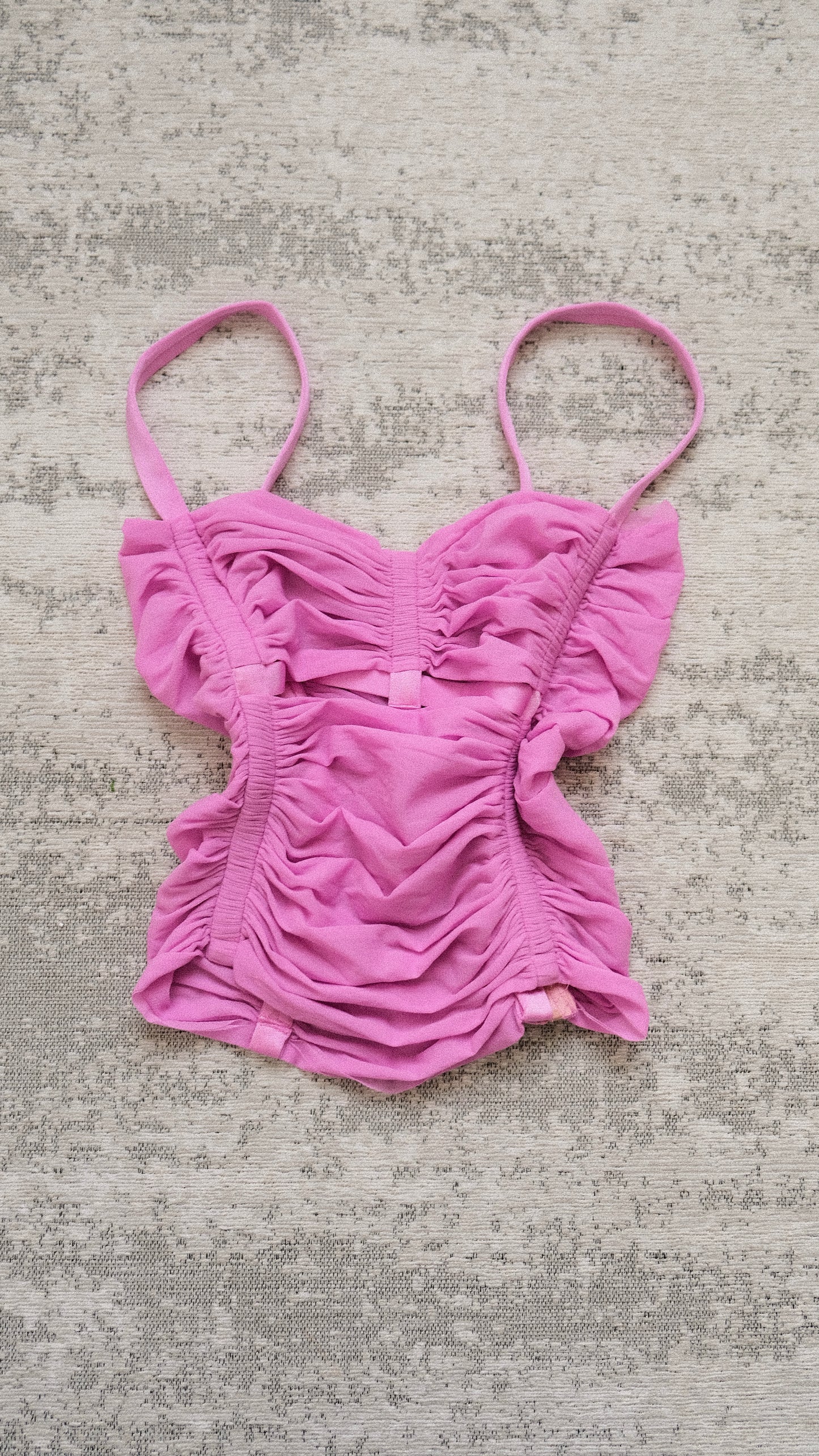 La Perla Magenta ruffle top (XS/S)