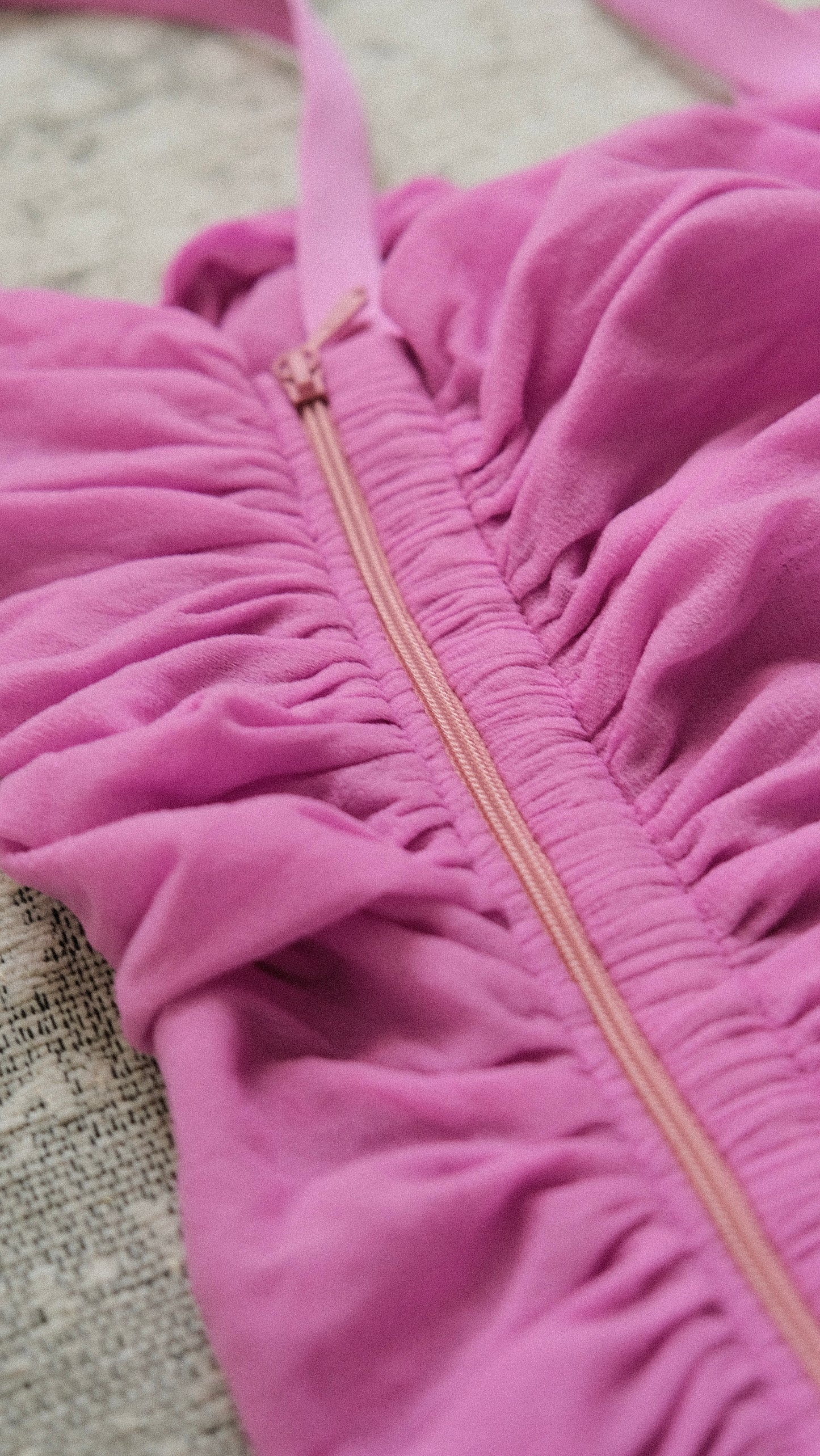 La Perla Magenta ruffle top (XS/S)