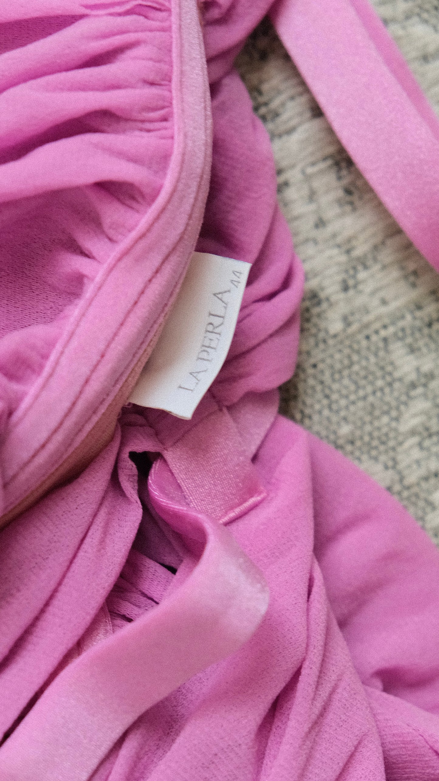 La Perla Magenta ruffle top (XS/S)