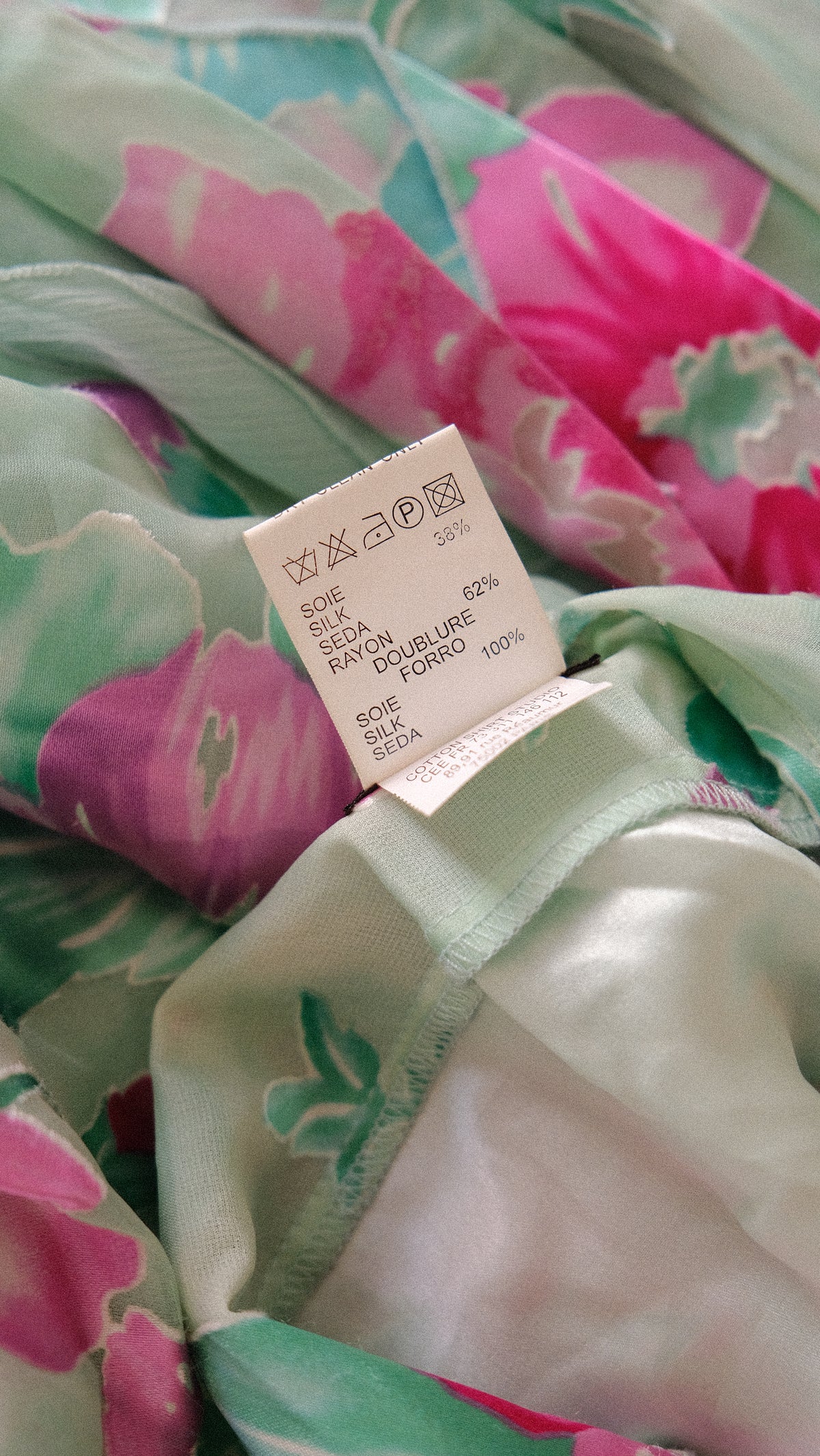 Vintage Italian silk mermaid flutter skirt (XS/S)