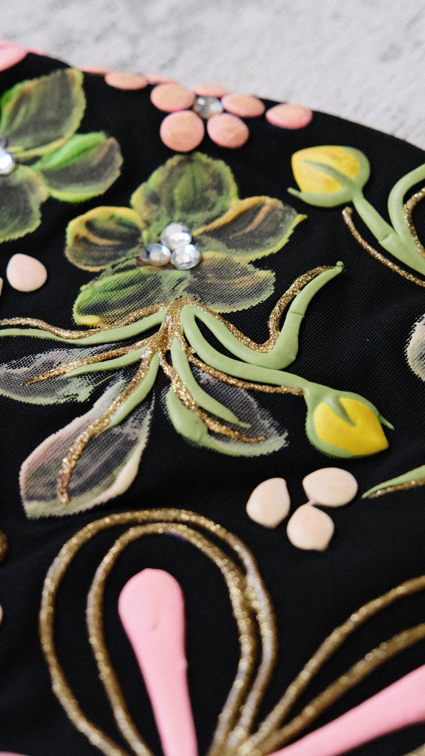 Fleur Noir dress (M-L)