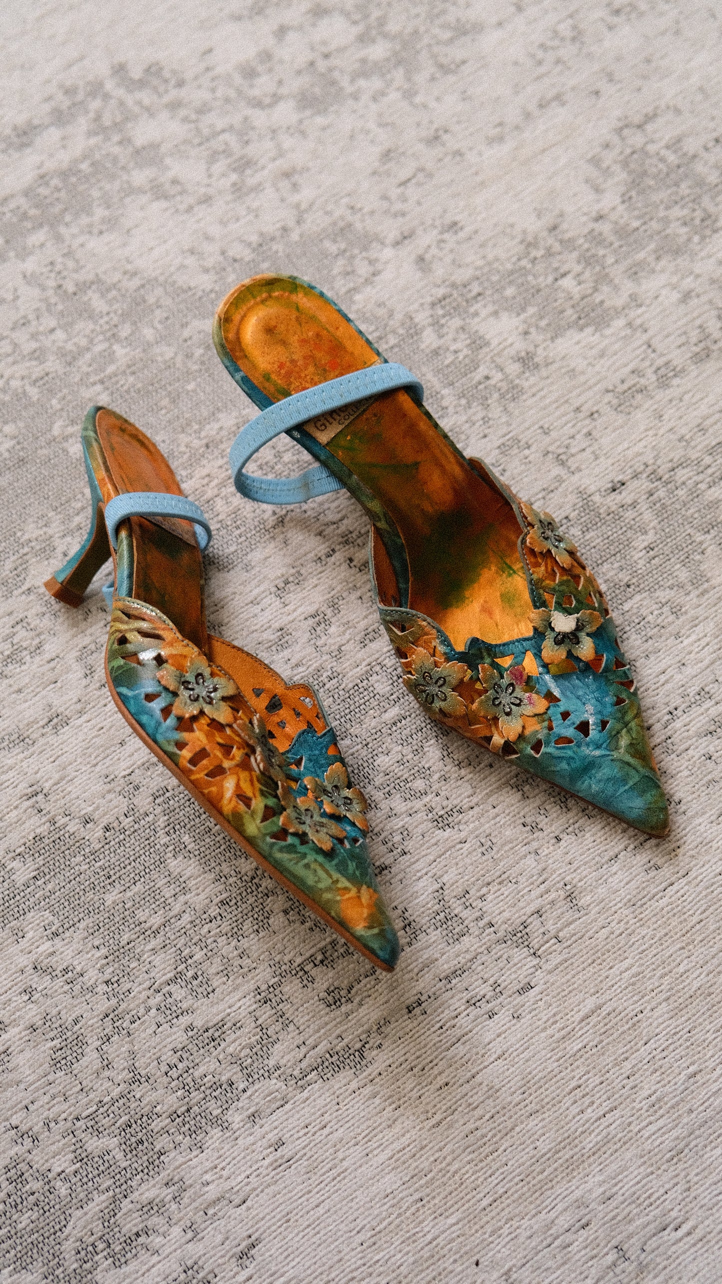 Florals and Foam kitten heels (38)