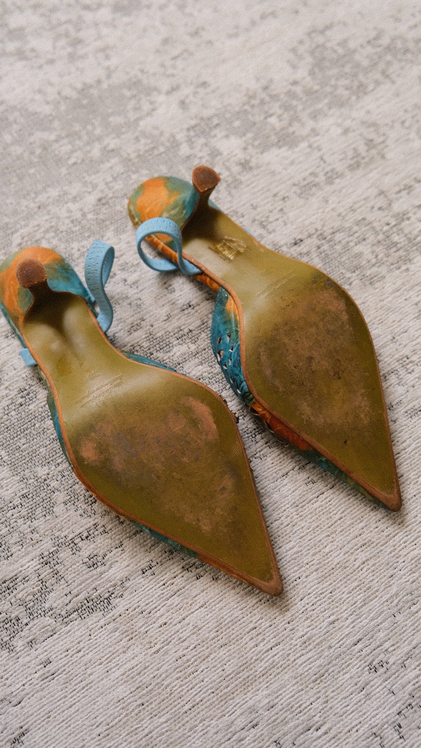 Florals and Foam kitten heels (38)