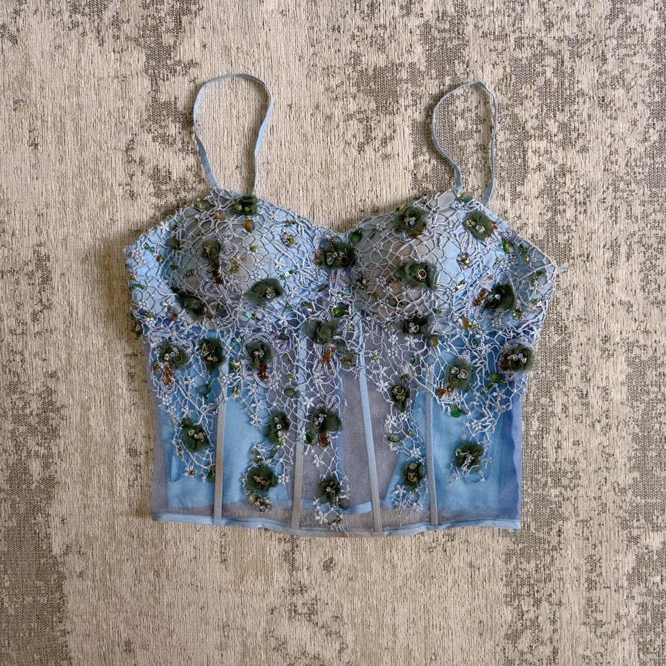 Blue siren bustier (M)