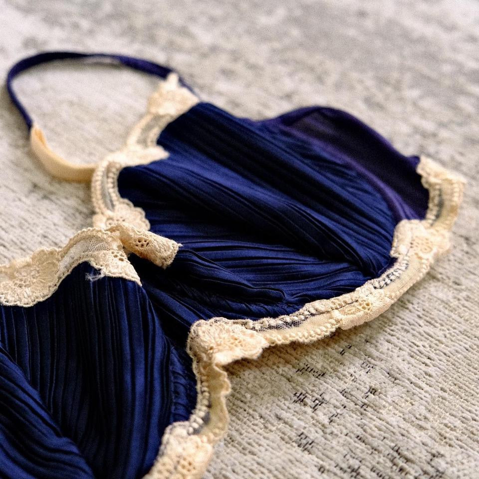 1970’s La Perla night sky bra (S/M, M, C cup)