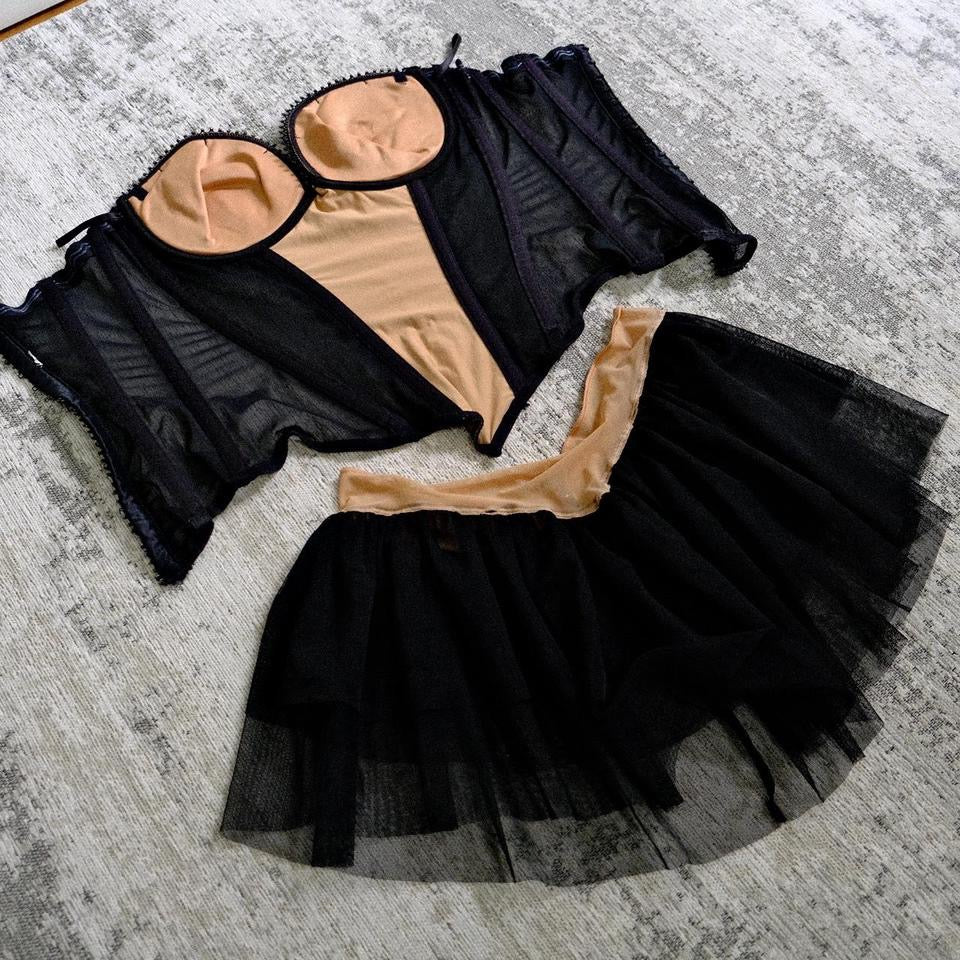 Midnight’s mystery 2 piece (S, C/D cup)